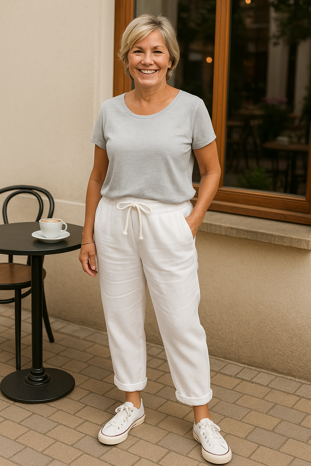 Thea | Pantalon femme en lin frais et confortable pour l'été