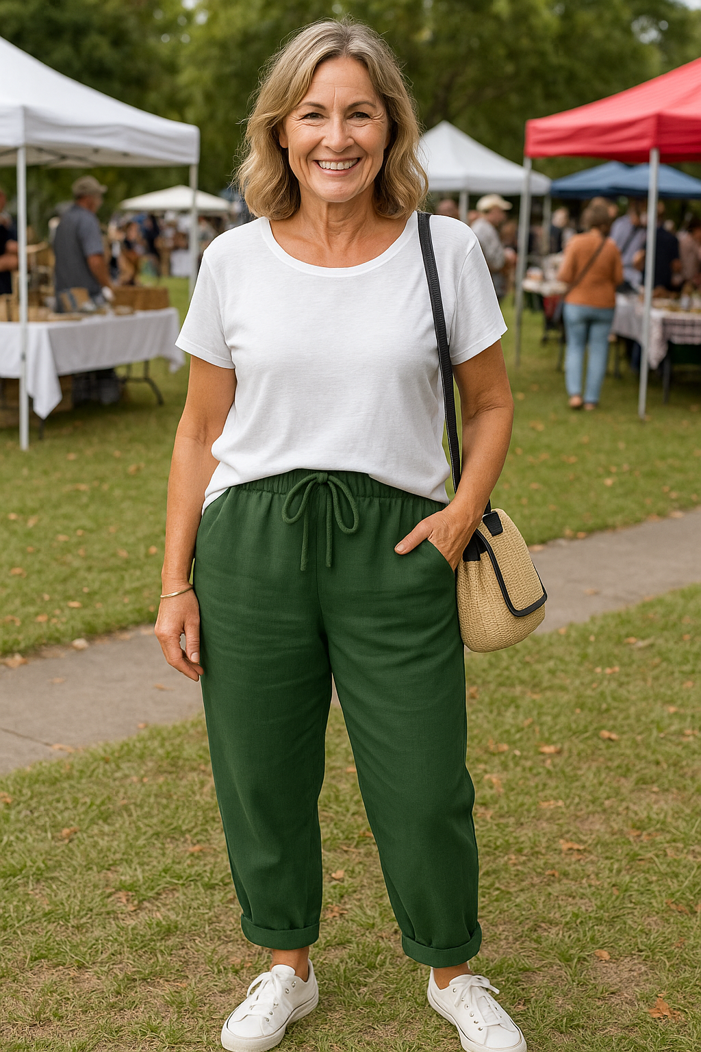 Thea | Pantalon femme en lin frais et confortable pour l'été