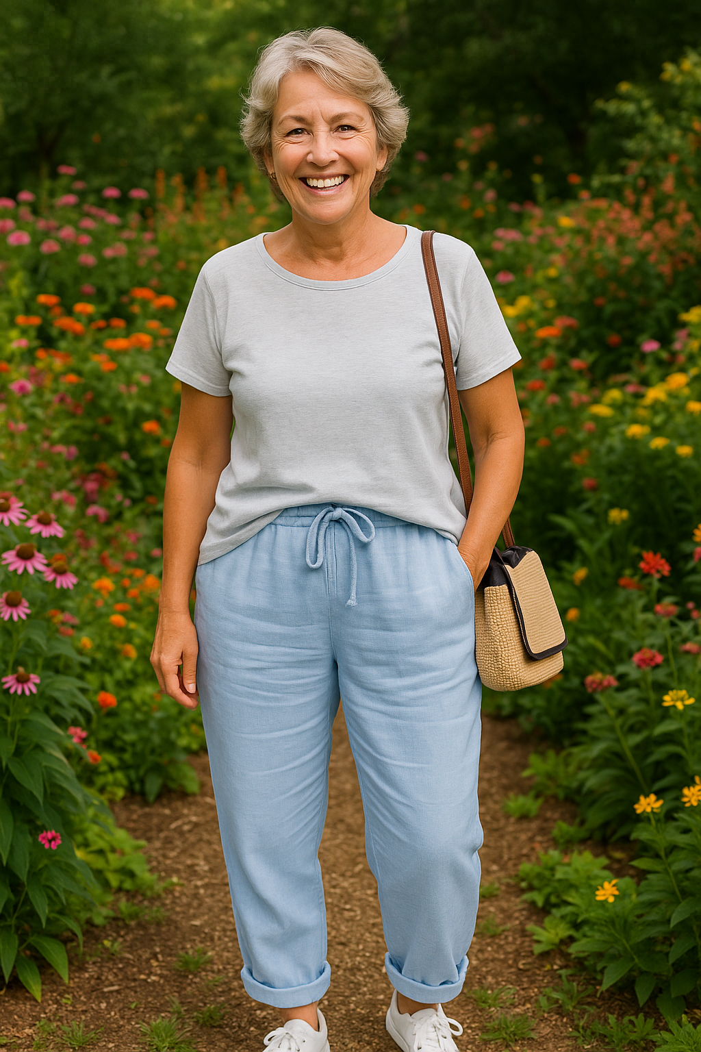 Thea | Pantalon femme en lin frais et confortable pour l'été