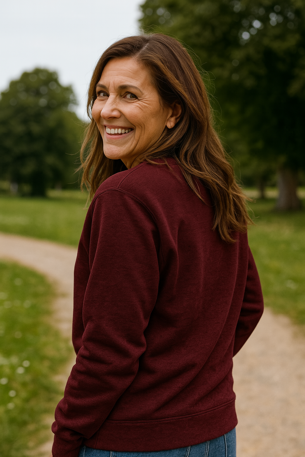 Elini | Pull femme décontracté en maille respirante, col ras-du-cou quotidien