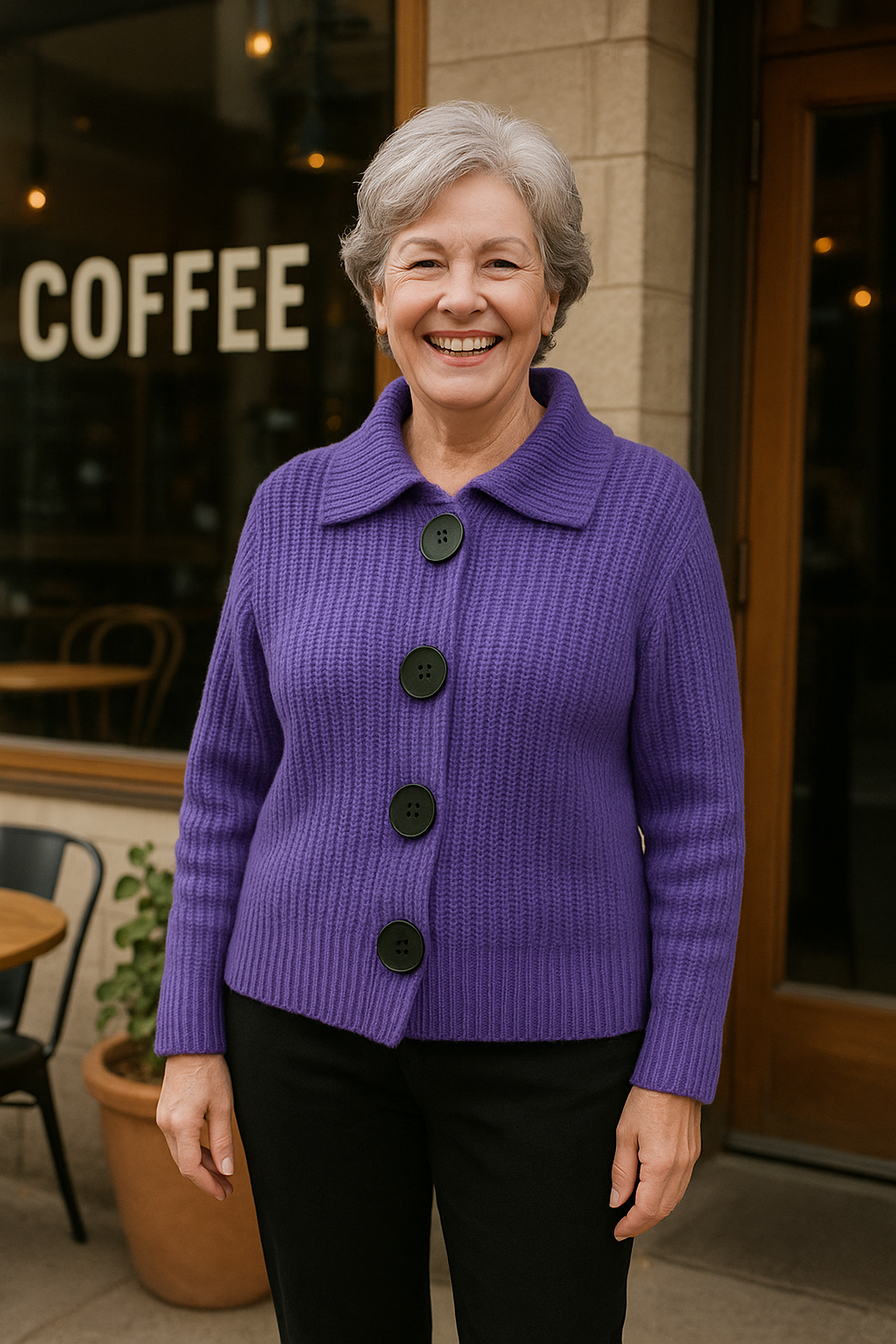 Emmeline | Cardigan femme en maille douce et chaude, élégant pour l'automne