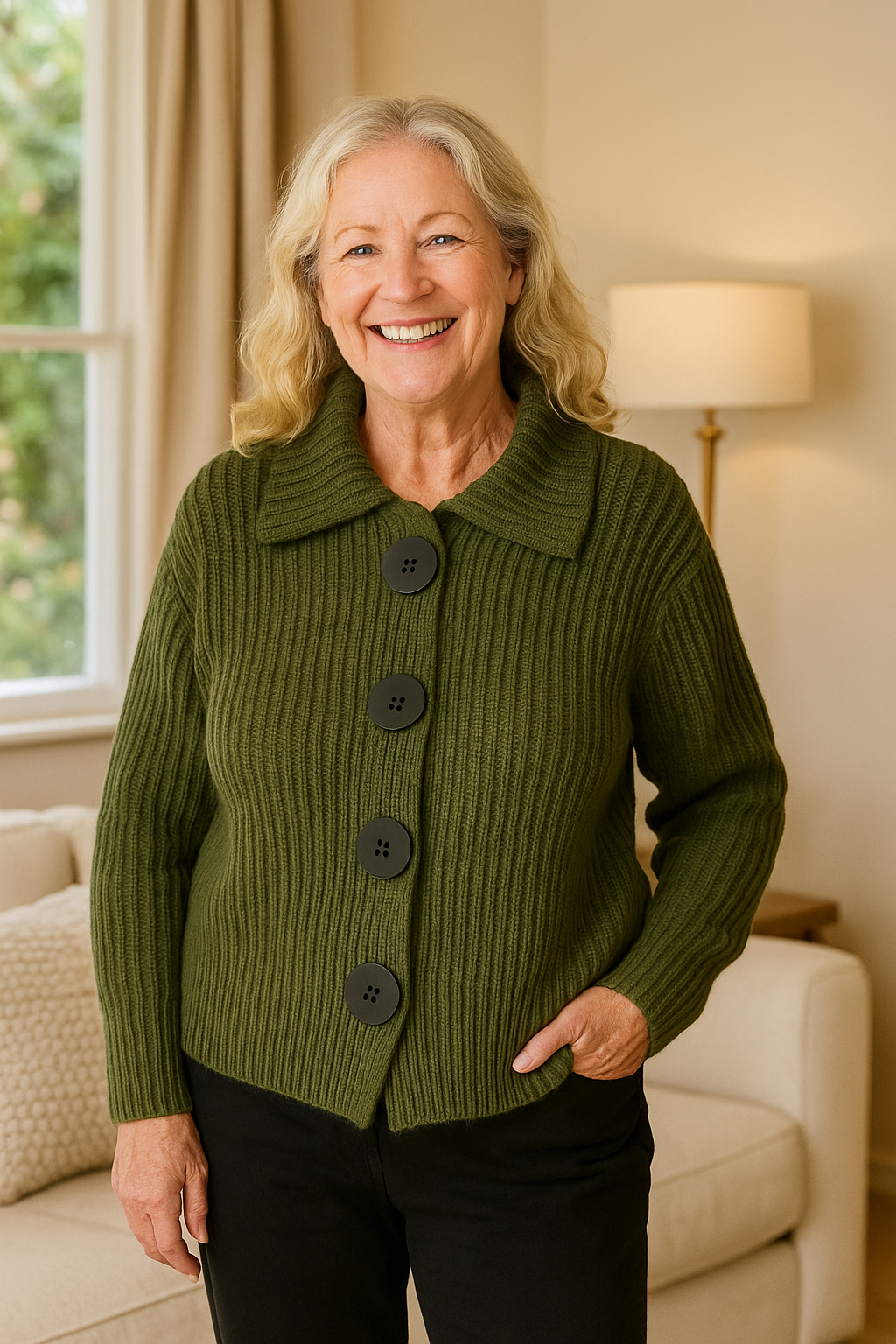 Emmeline | Cardigan femme en maille douce et chaude, élégant pour l'automne