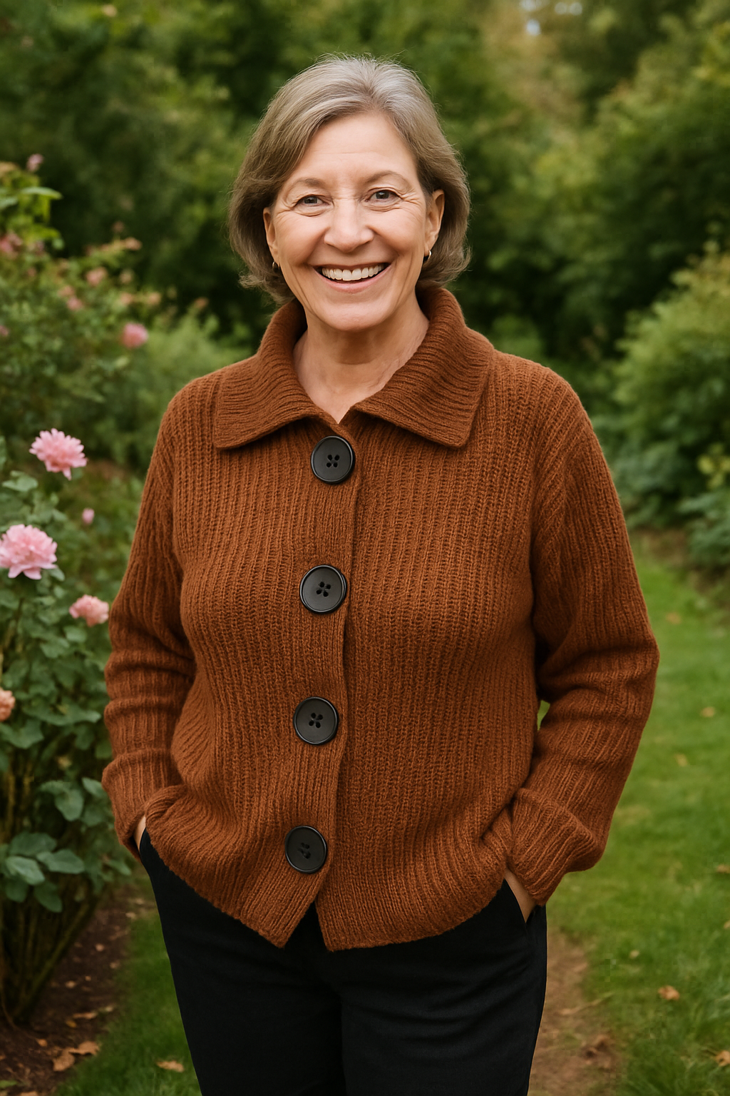 Emmeline | Cardigan femme en maille douce et chaude, élégant pour l'automne