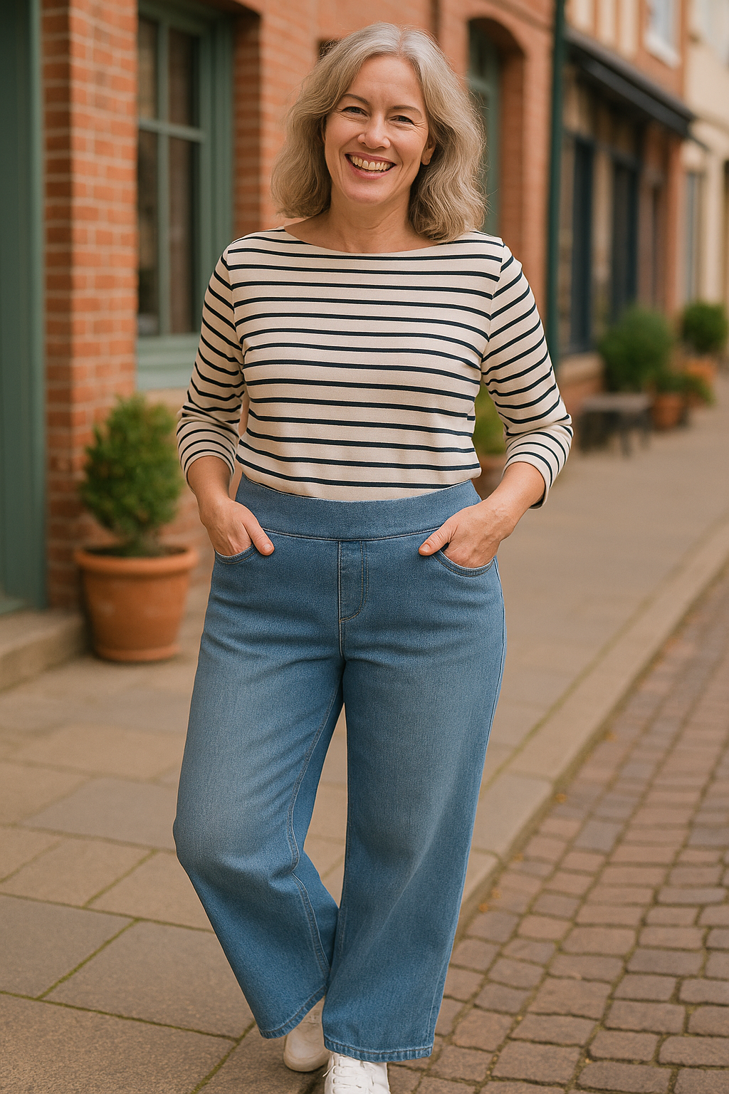 Stella | Pantalon femme à maintien doux, lot de 2 confortables pour le quotidien