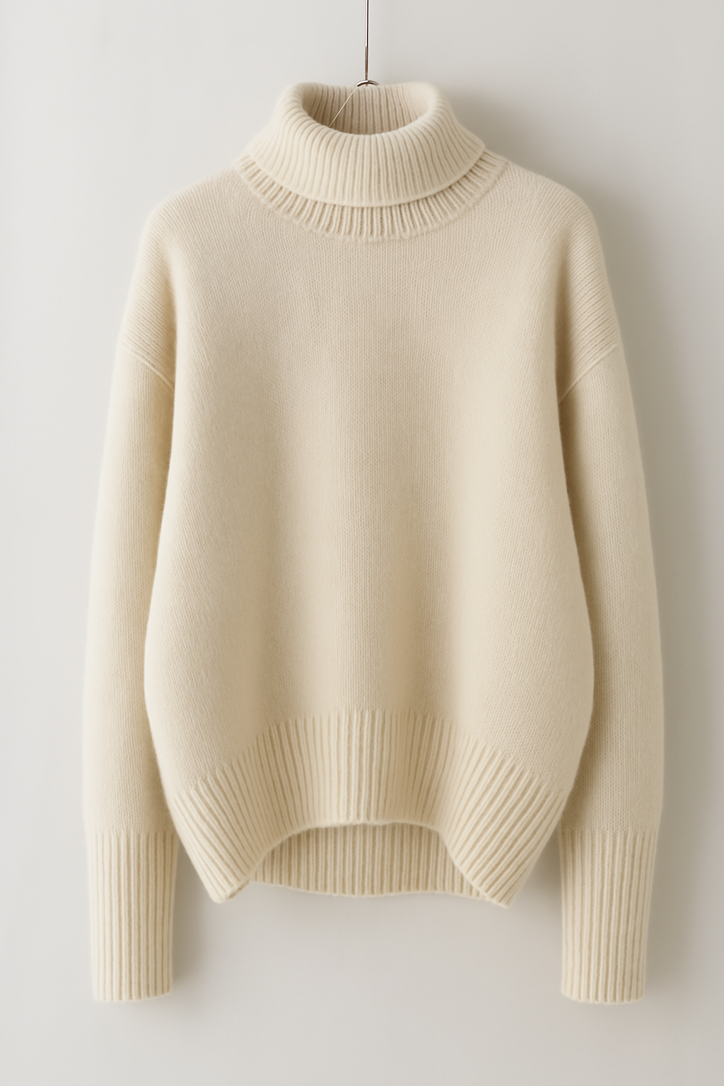 Elia | Pull col roulé femme en cachemire léger, chaud et doux
