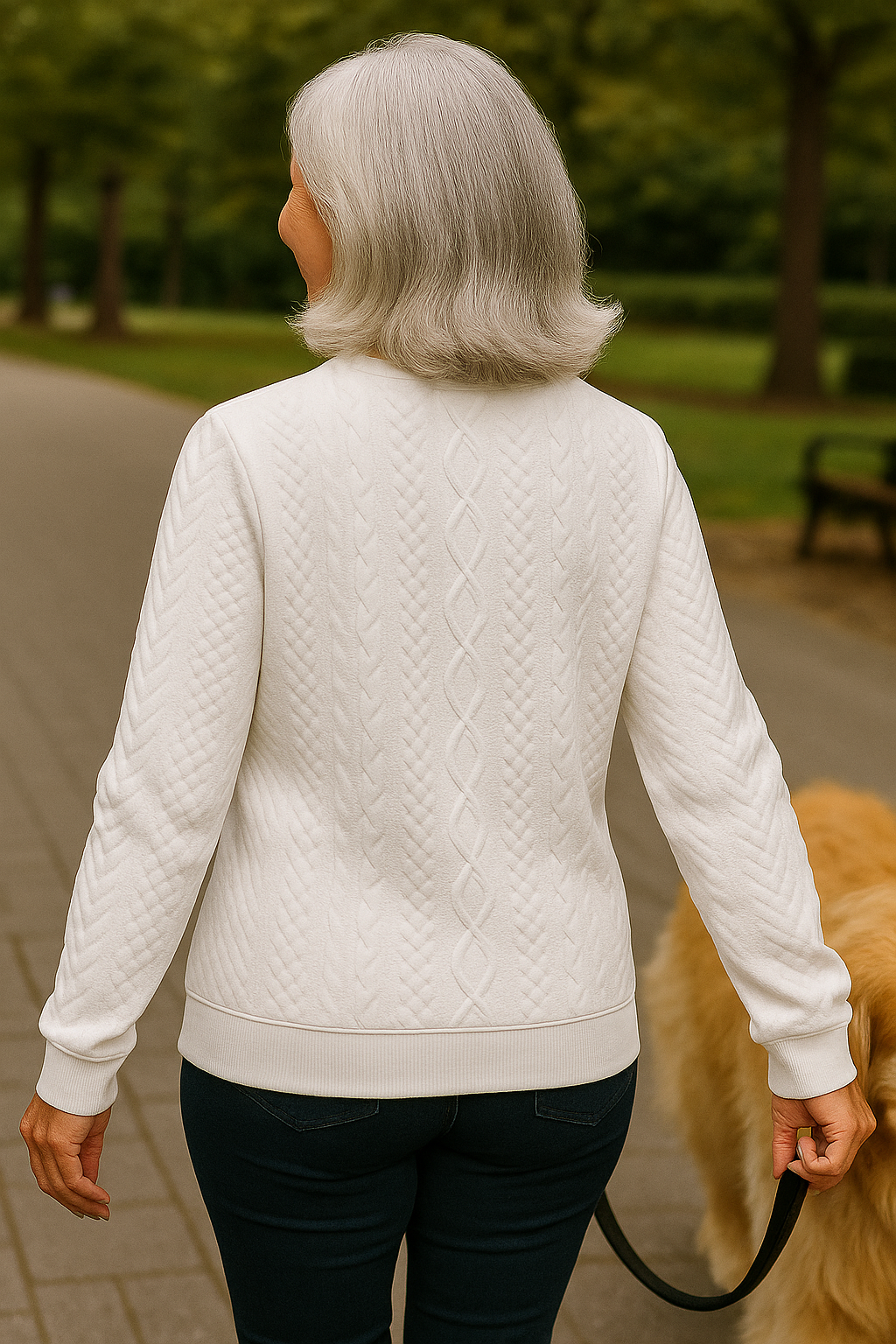 Nestelle | Pull femme en maille torsadée à zip, confortable et élégant