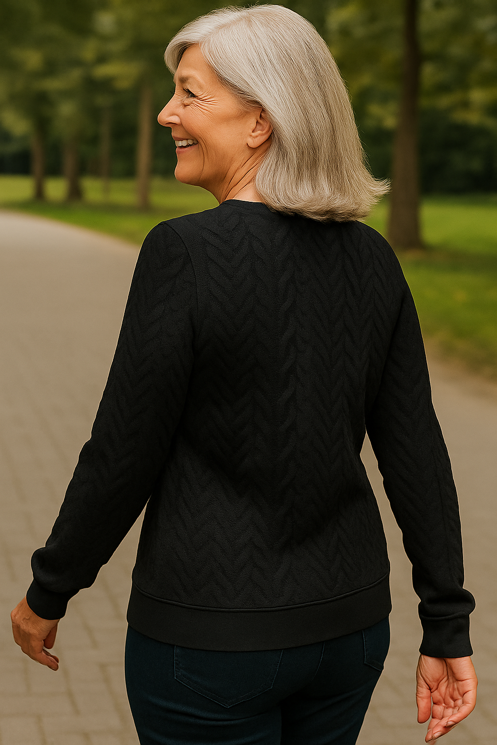 Nestelle | Pull femme en maille torsadée à zip, confortable et élégant