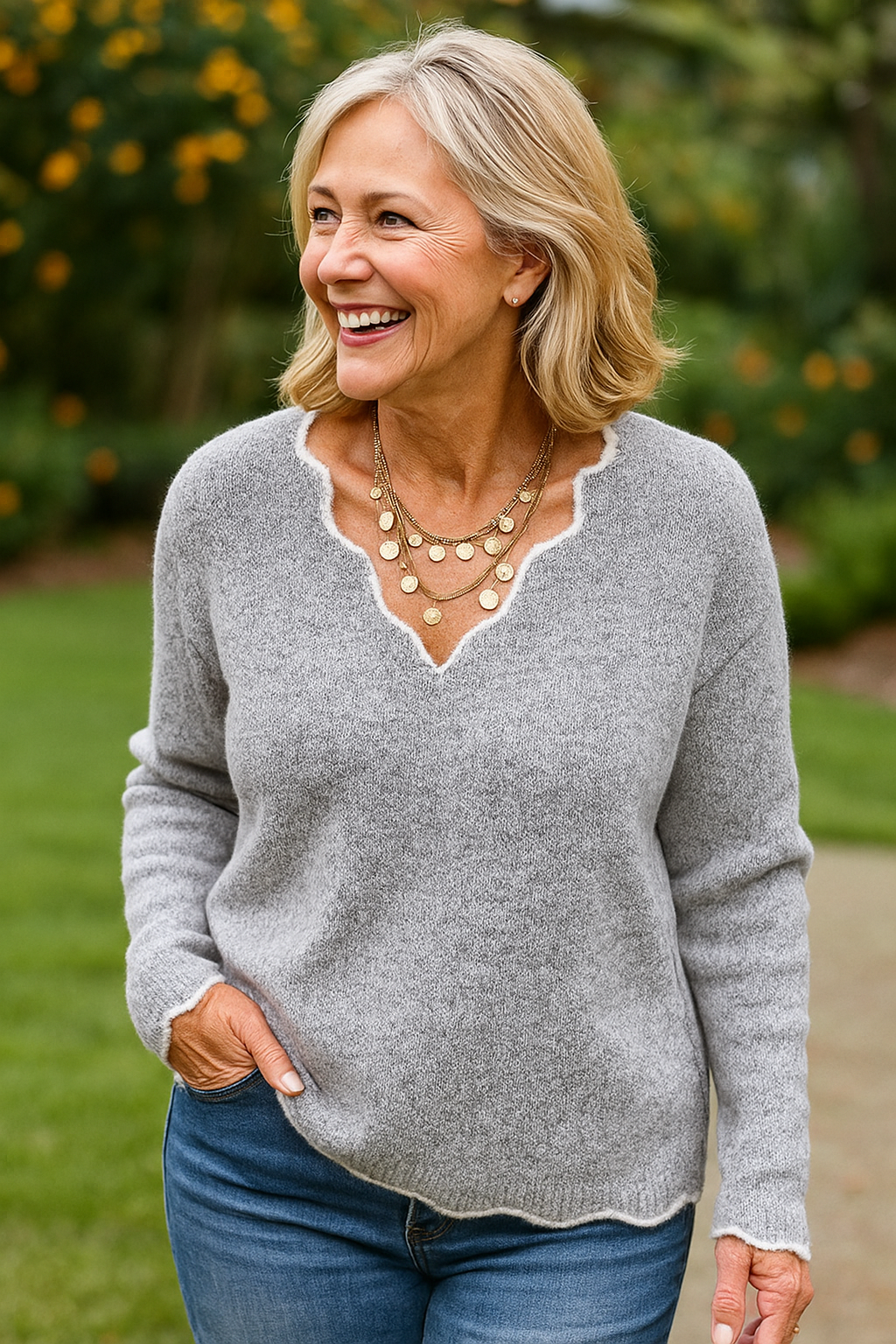 Ruth | Pull femme en maille acrylique ultra-douce, confortable et chaud