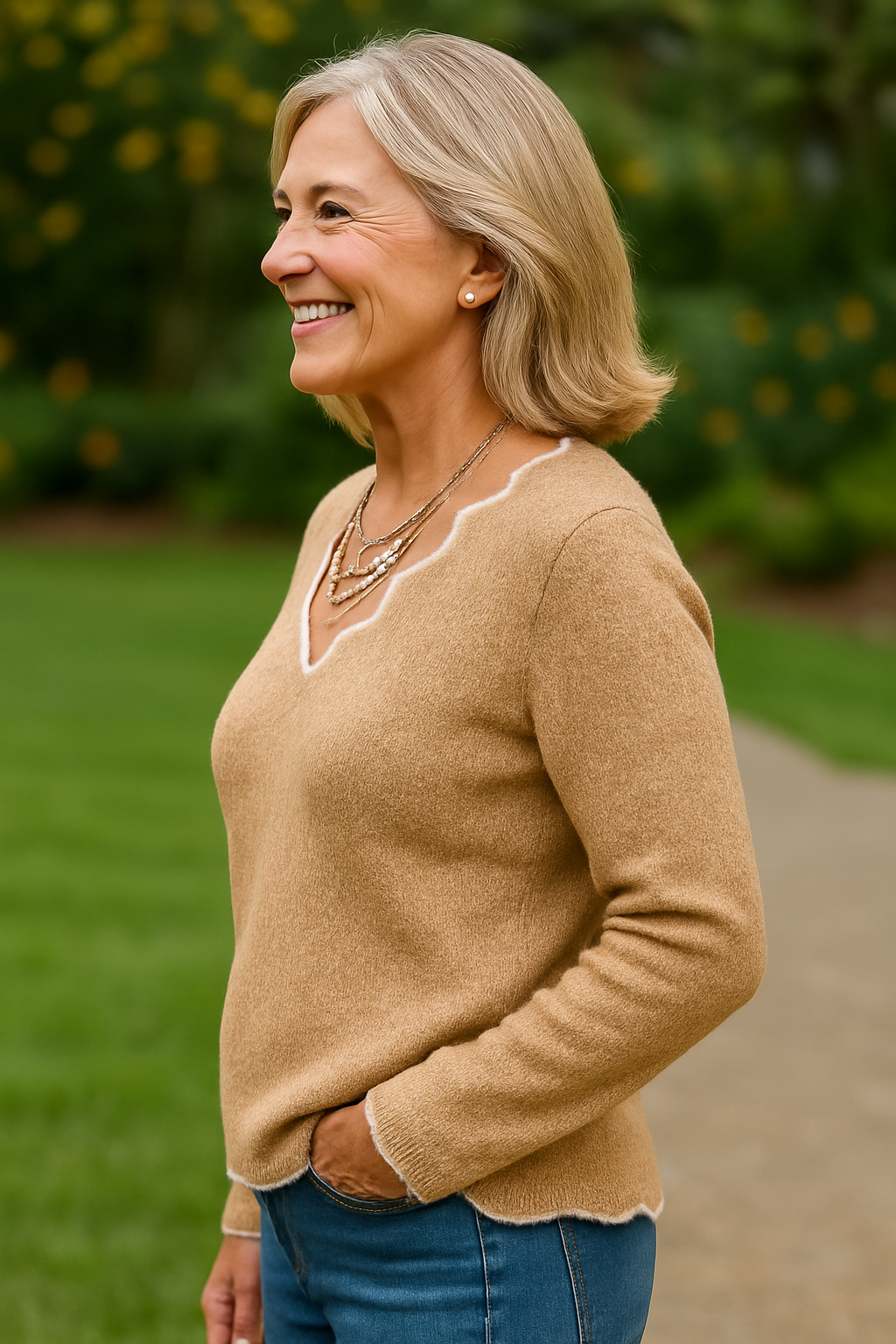 Ruth | Pull femme en maille acrylique ultra-douce, confortable et chaud