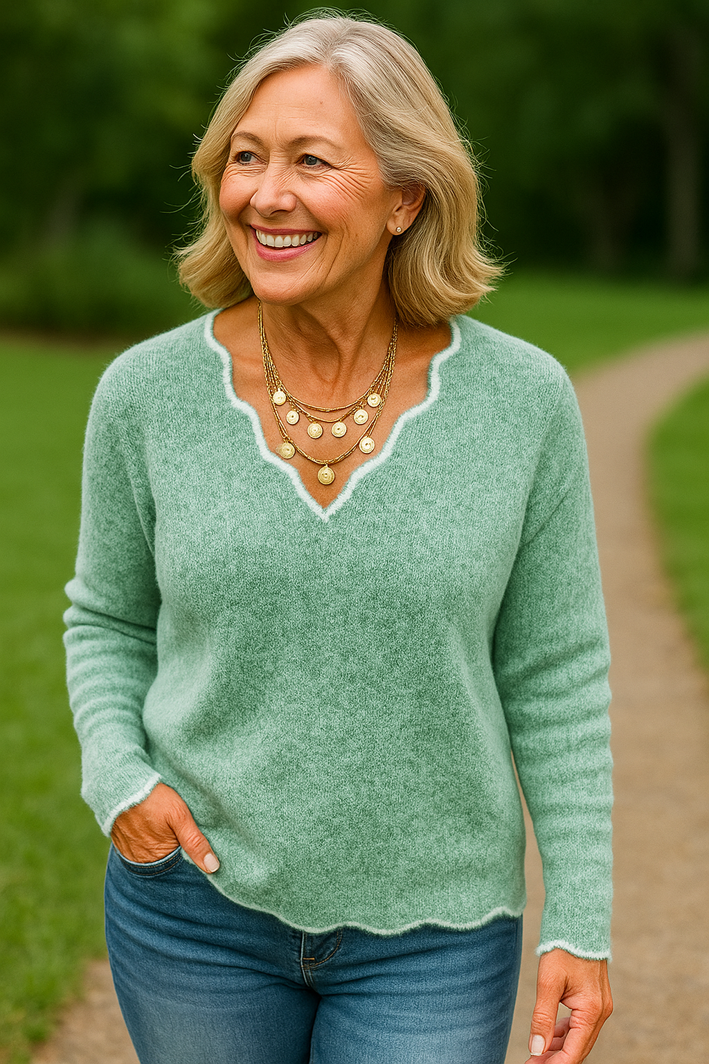 Ruth | Pull femme en maille acrylique ultra-douce, confortable et chaud
