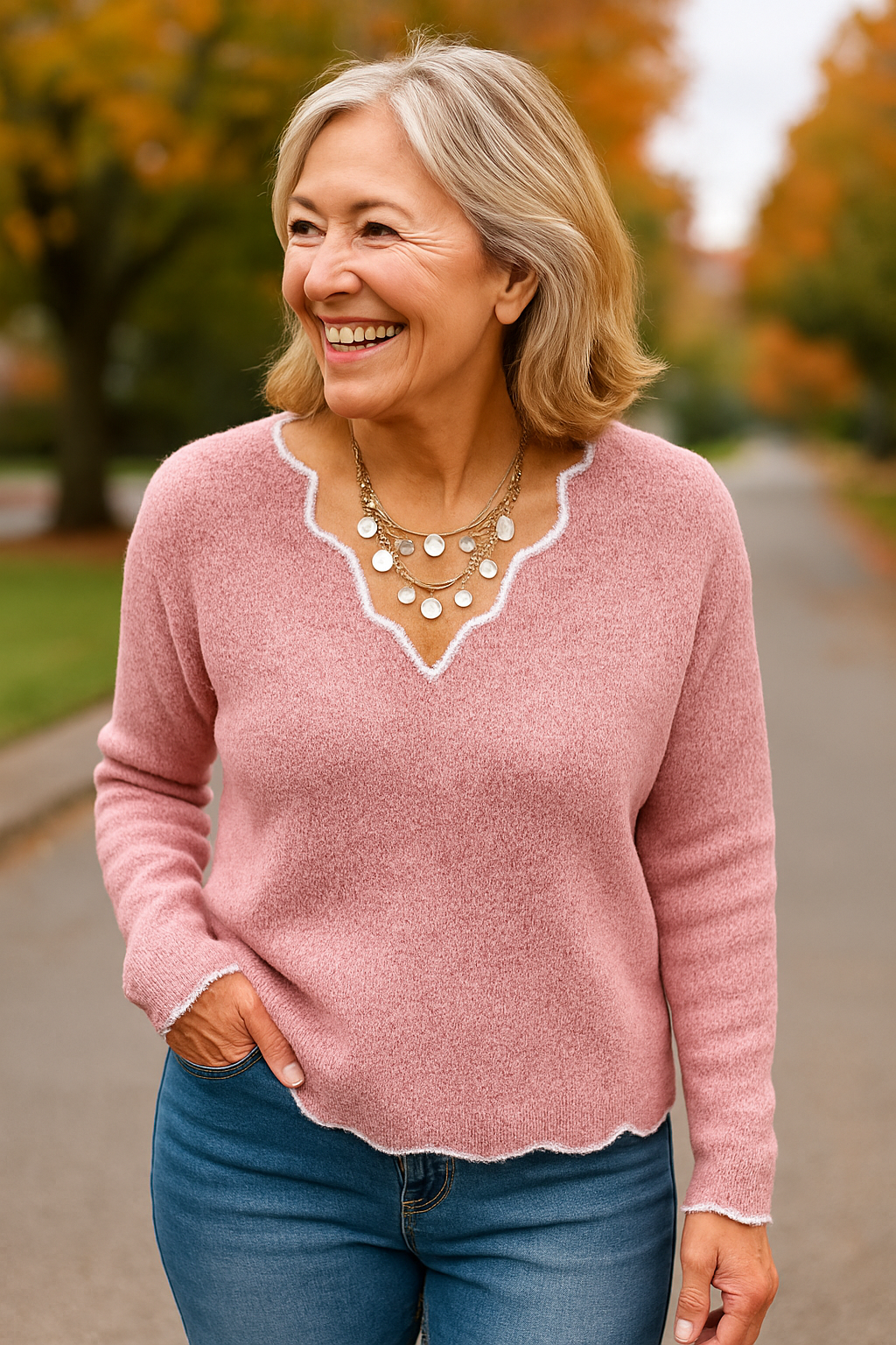 Ruth | Pull femme en maille acrylique ultra-douce, confortable et chaud