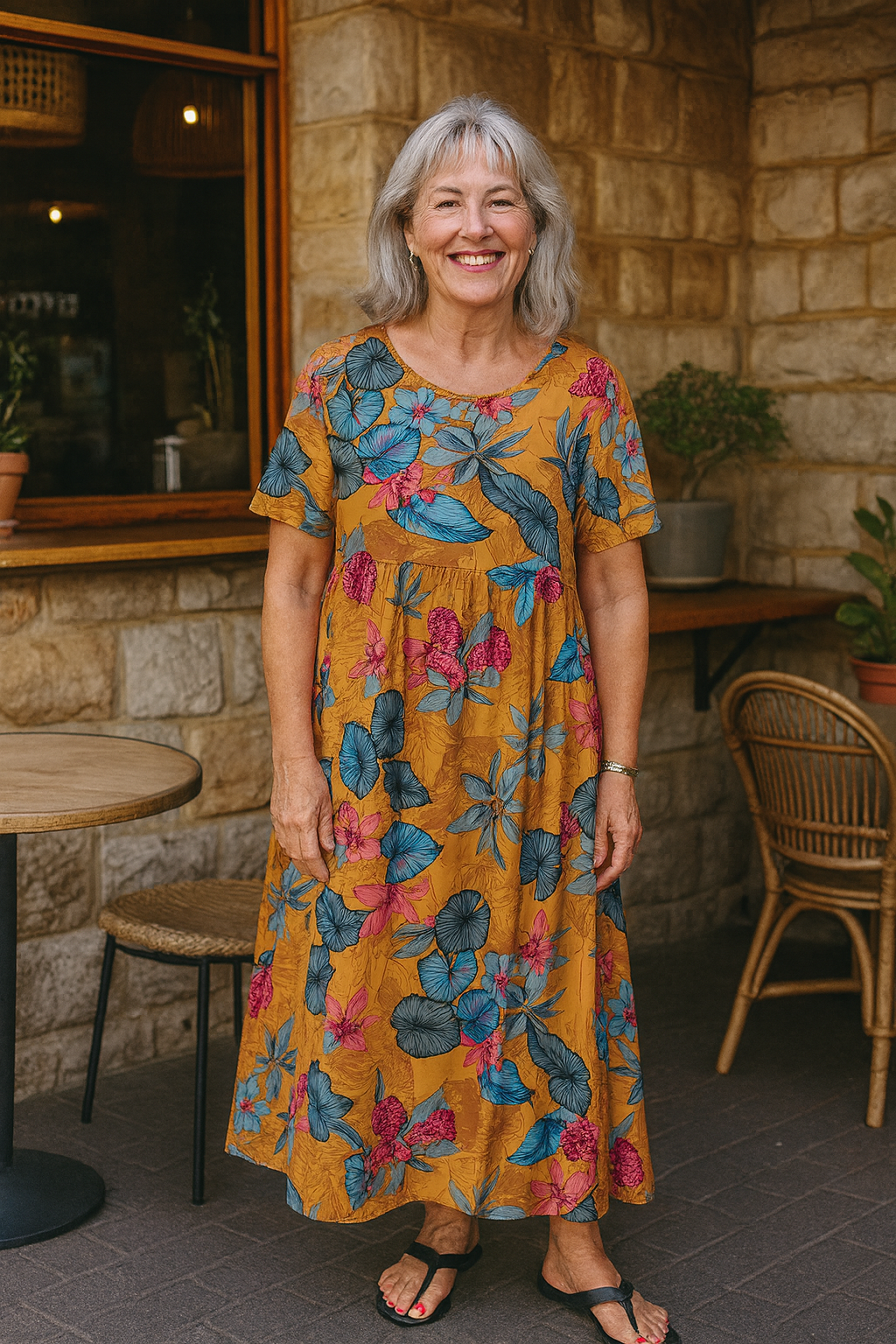 Masie | Robe longue femme florale légère, confortable et élégante