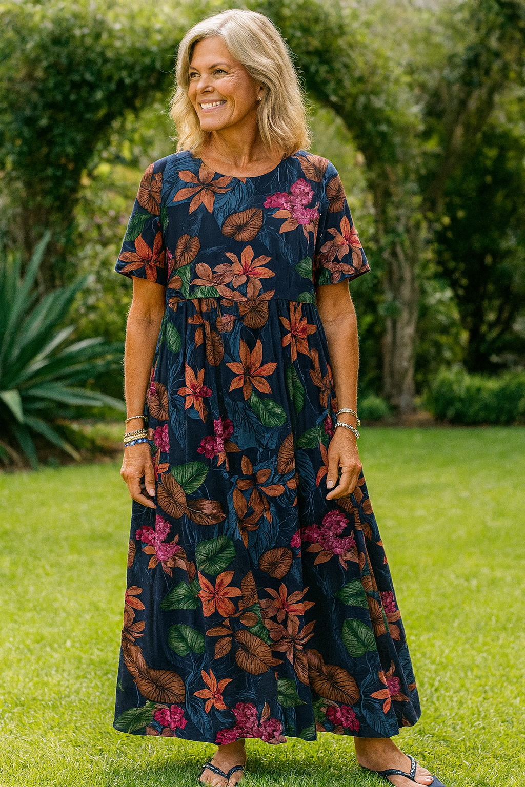 Masie | Robe longue femme florale légère, confortable et élégante