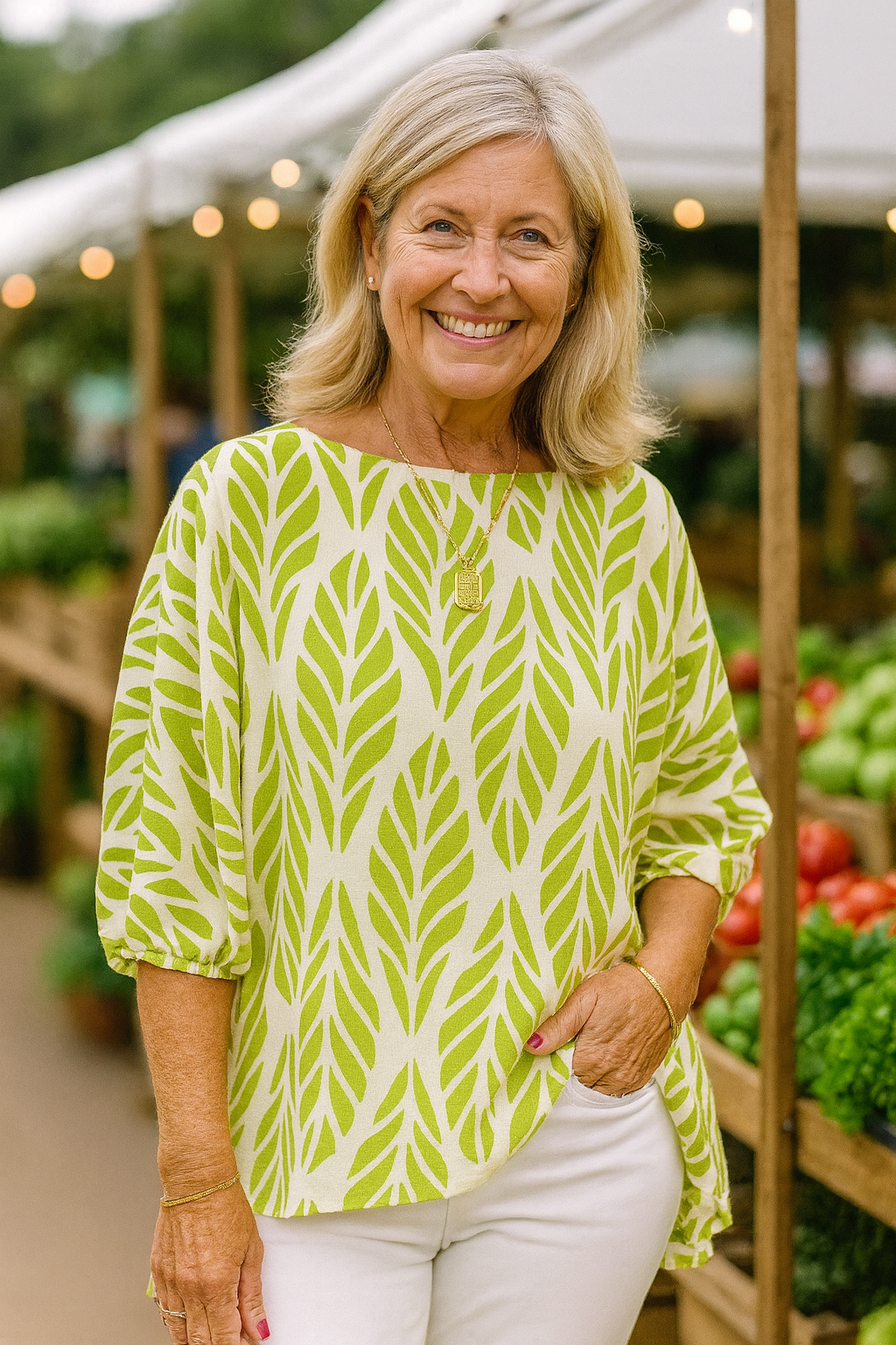Elandra | Blouse femme flatteuse, confortable et couvrante au quotidien