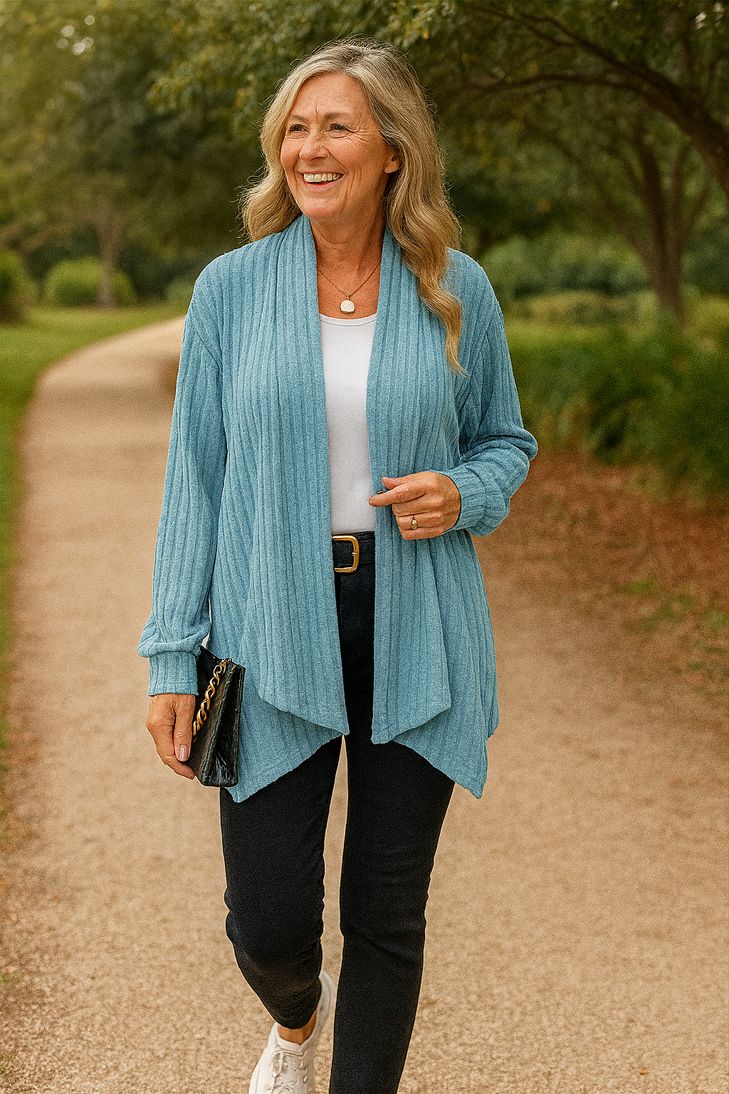 Calina | Cardigan femme en maille légère, élégant et confortable pour l'automne
