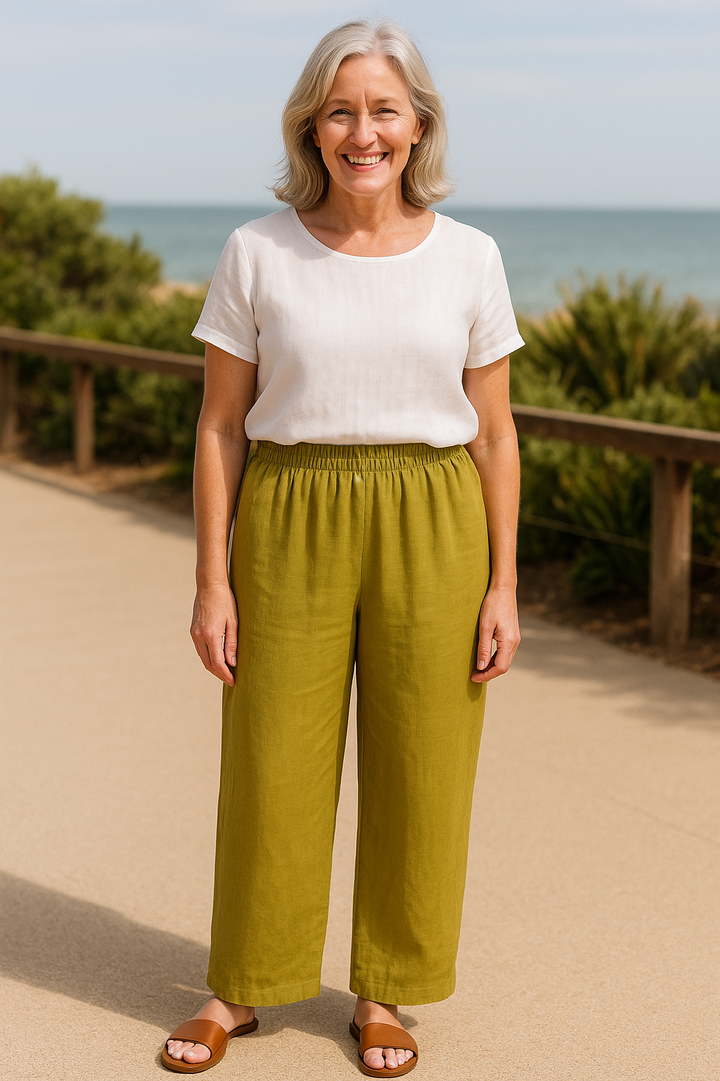 Tessa | Pantalon femme en lin et coton, léger et confortable pour l'été