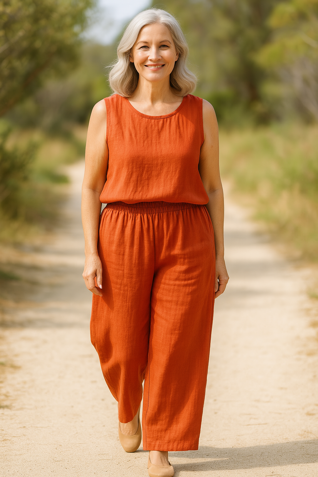 Tessa | Pantalon femme en lin et coton, léger et confortable pour l'été
