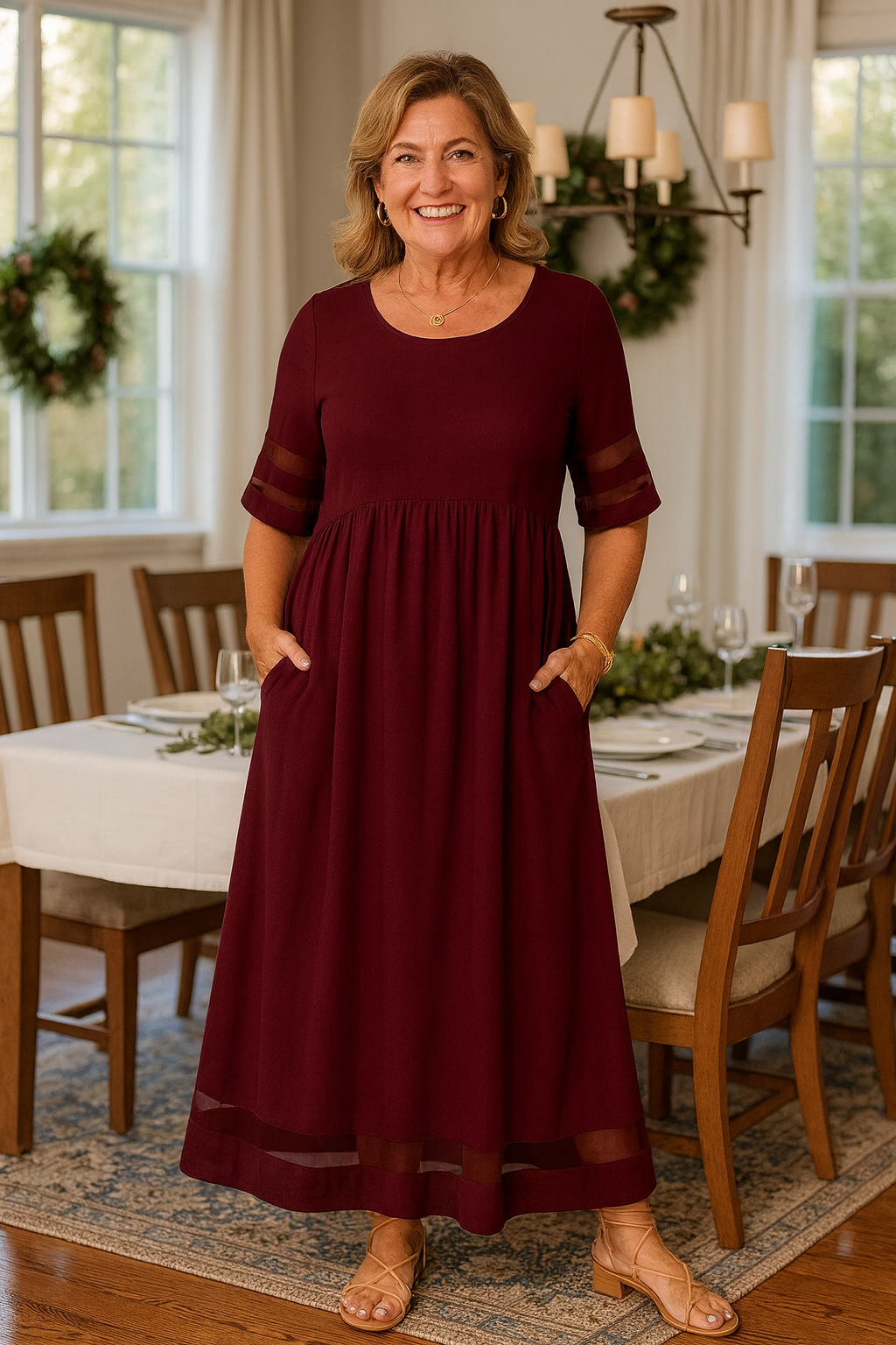 Alurea | Robe longue femme élégante, confort intemporel et fluide