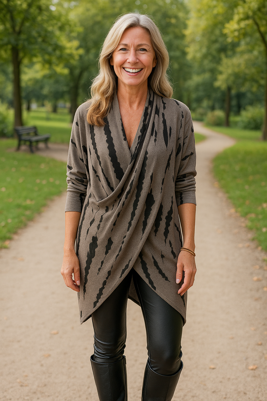 Anoria | Robe femme drapée confortable, couvrante et flatteuse pour la silhouette