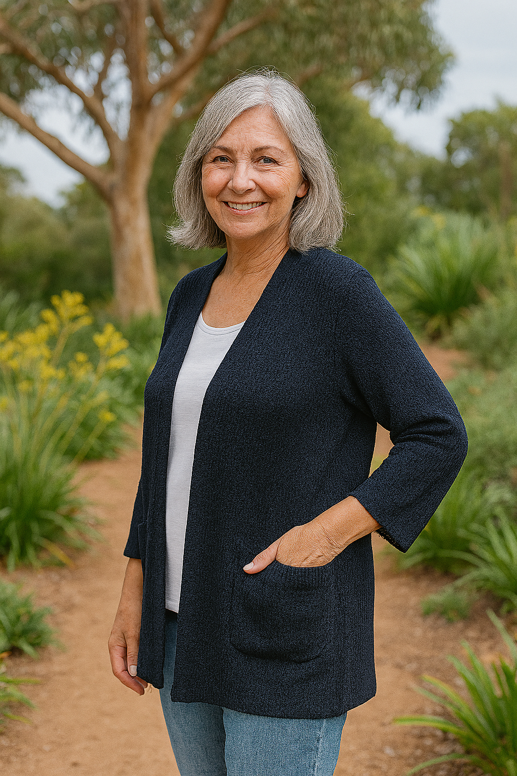 Elspeth | Cardigan femme en maille douce, confortable pour tous les jours