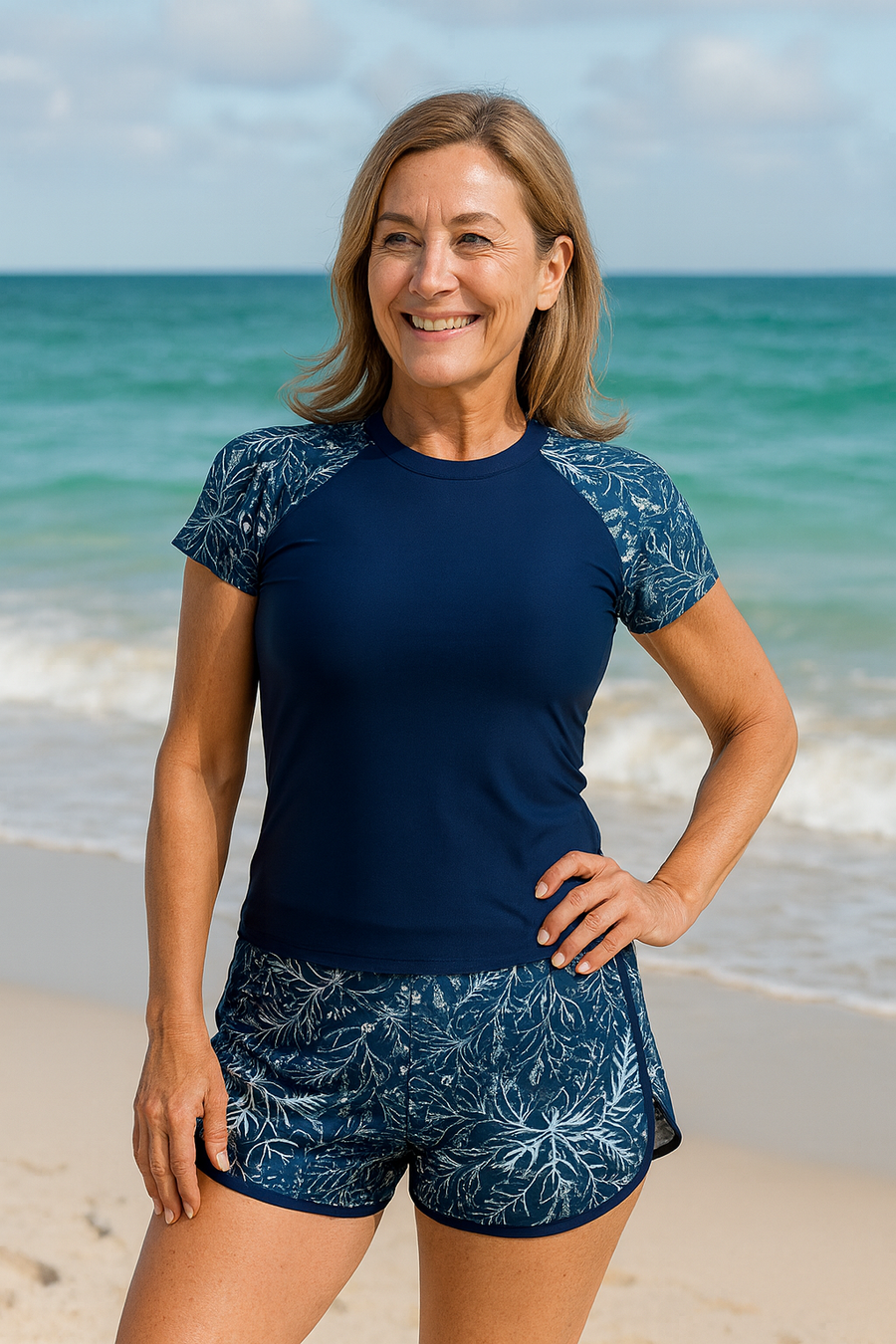 ShoreHaven | Tankini femme anti-UV, ensemble protecteur confortable toute la journée