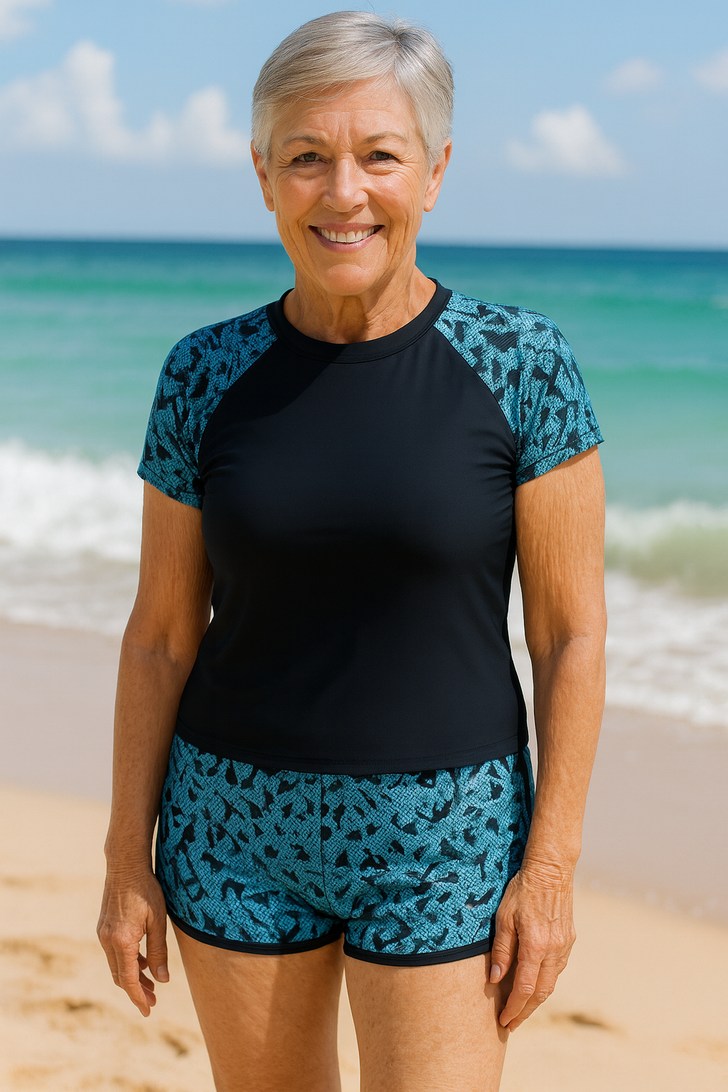 ShoreHaven | Tankini femme anti-UV, ensemble protecteur confortable toute la journée