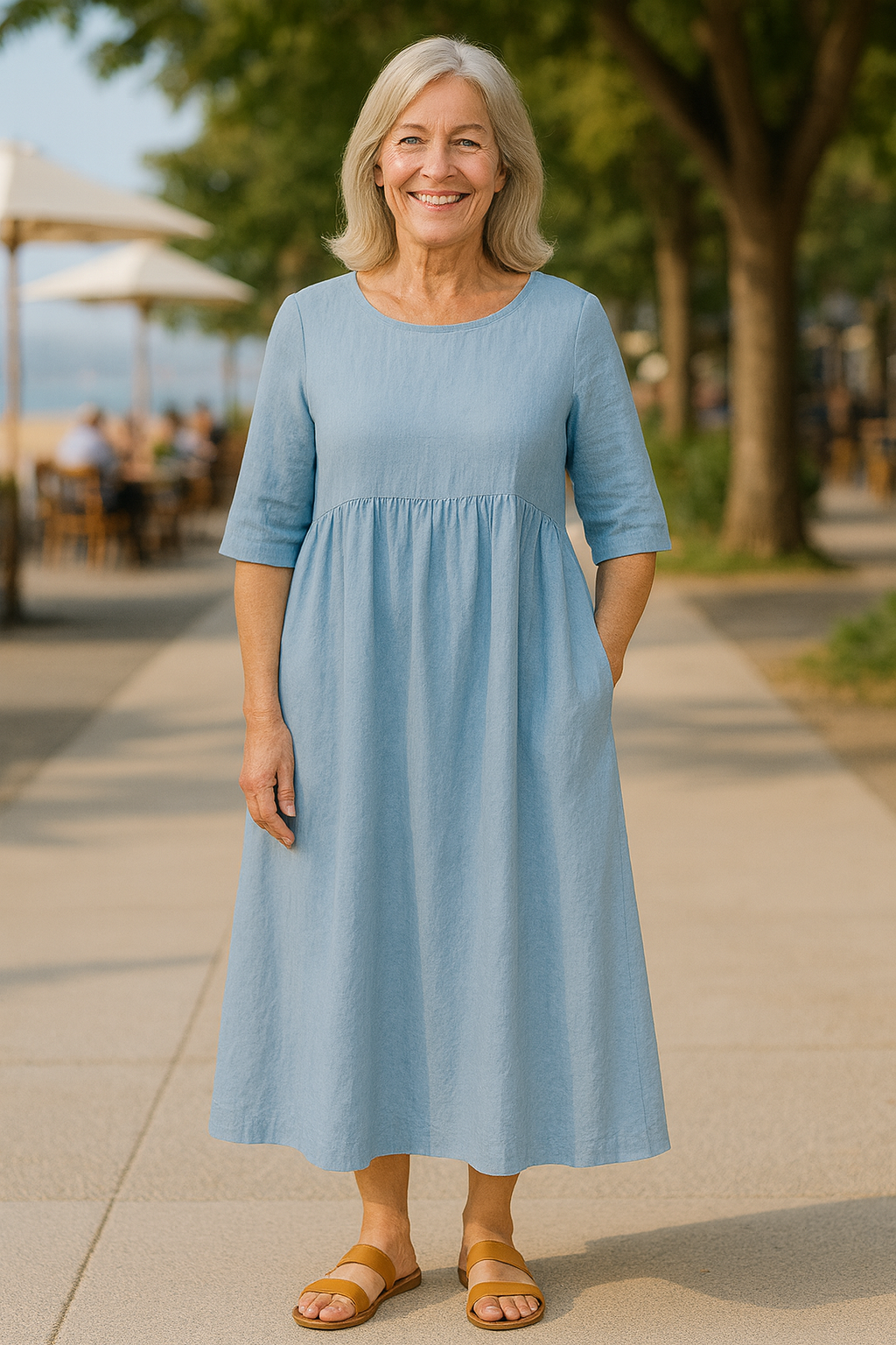 Anora | Flattering Cotton Pocket Dress Gina & Marie Boutique Anora | Flattering Cotton Pocket Dress Gina & Marie Boutique