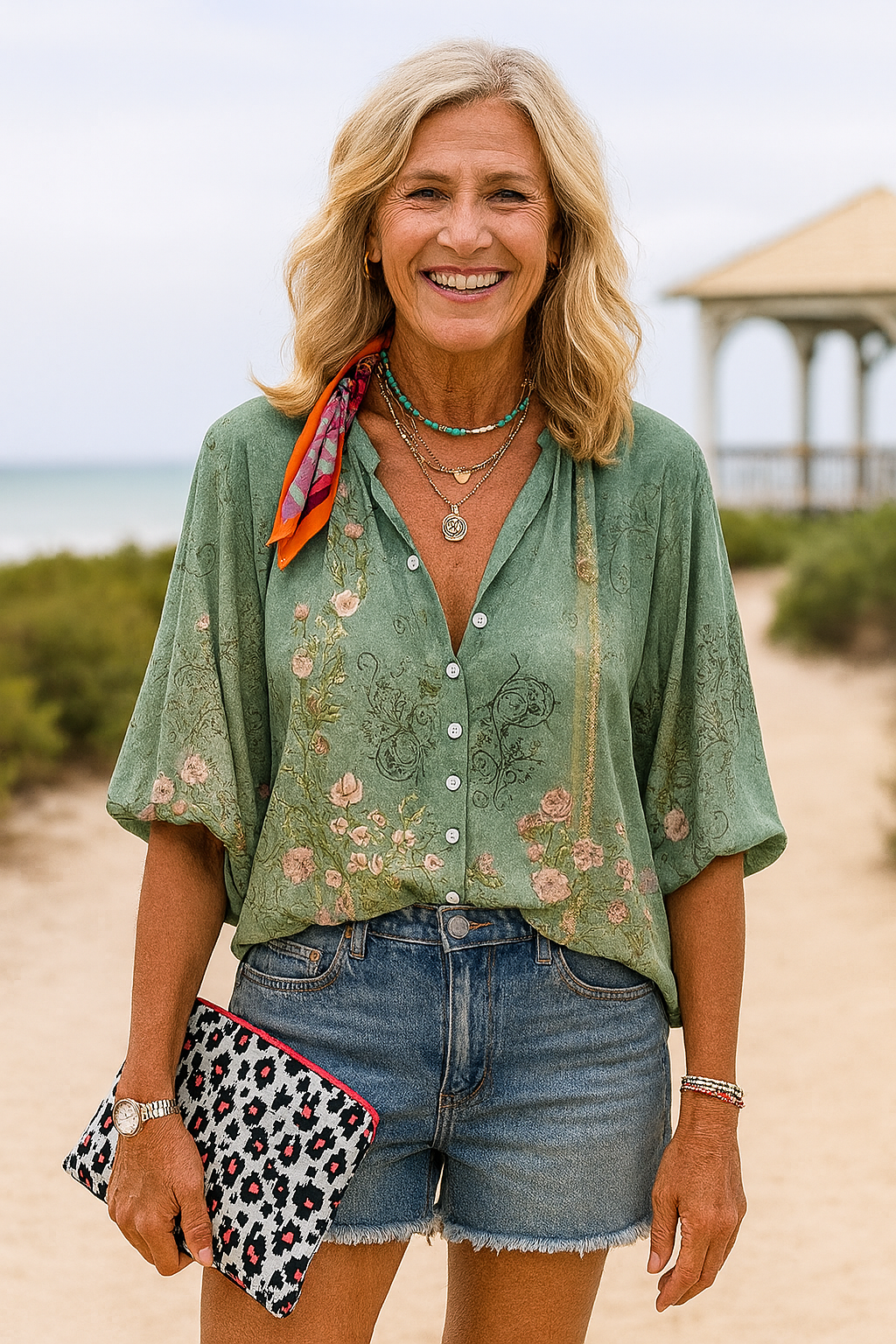 Sabine | Blouse femme confortable colorée, élégante pour le quotidien