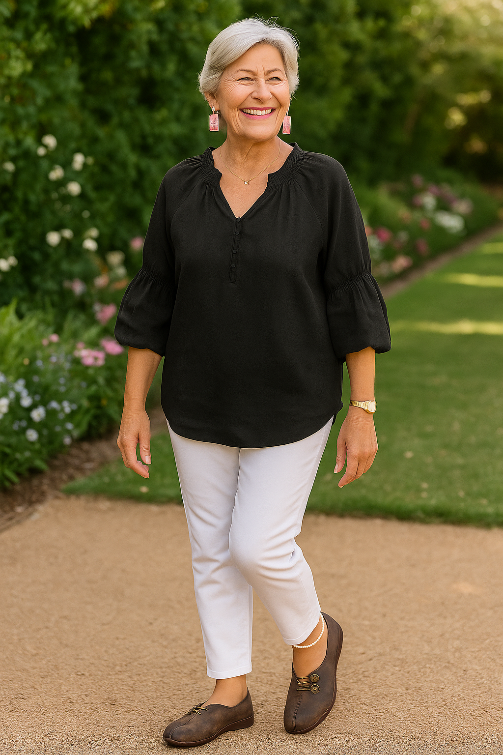 Liora | Baskets femme de marche flexibles, confortables au style polyvalent