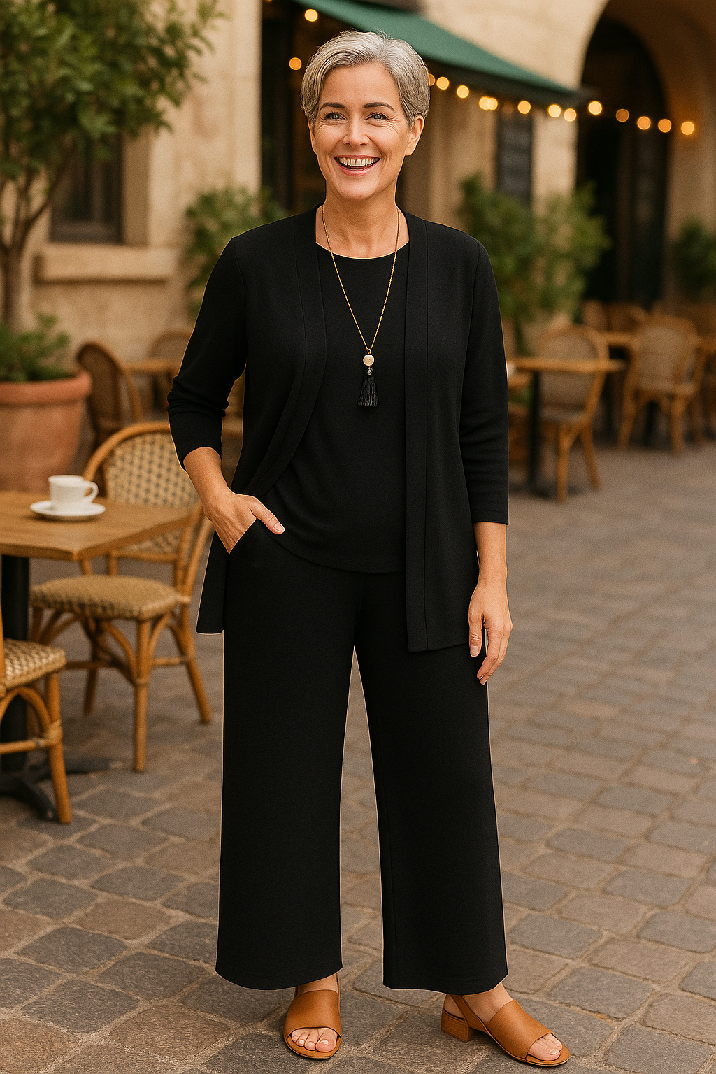 Celeste | Ensemble maille femme trois pièces, élégant et chic pour l'automne