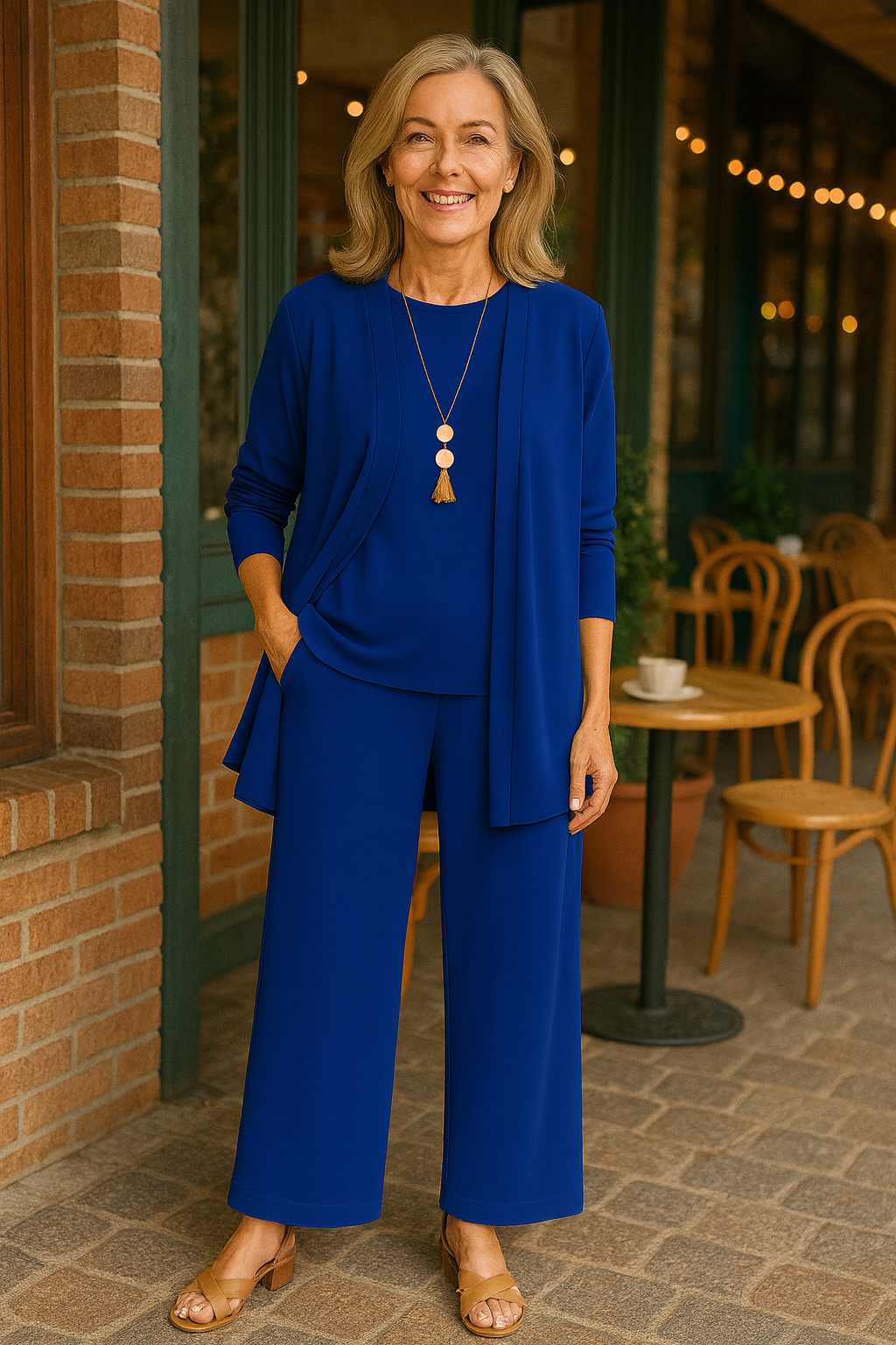 Celeste | Ensemble maille femme trois pièces, élégant et chic pour l'automne