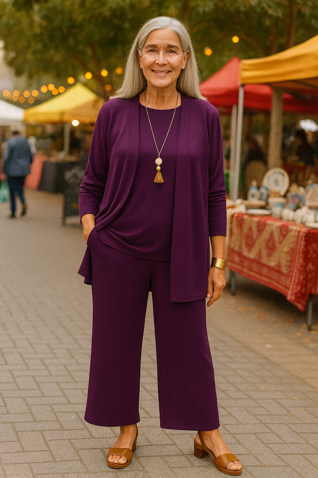 Celeste | Ensemble maille femme trois pièces, élégant et chic pour l'automne