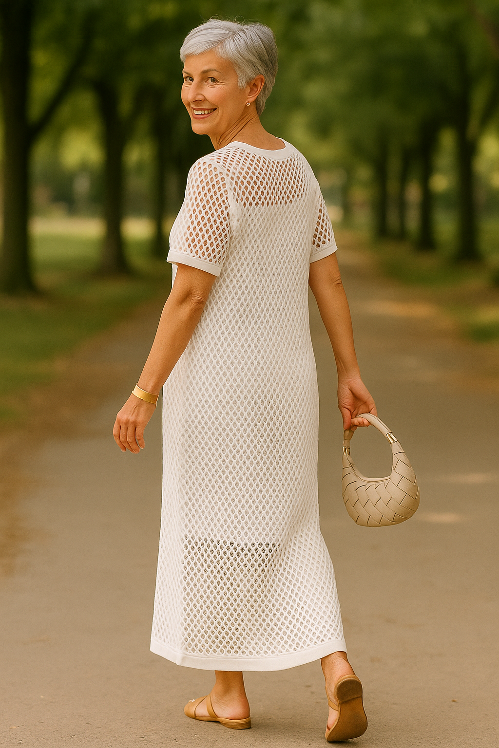 Celestia | Robe deux pièces femme haut et jupe fluide, lavable en machine