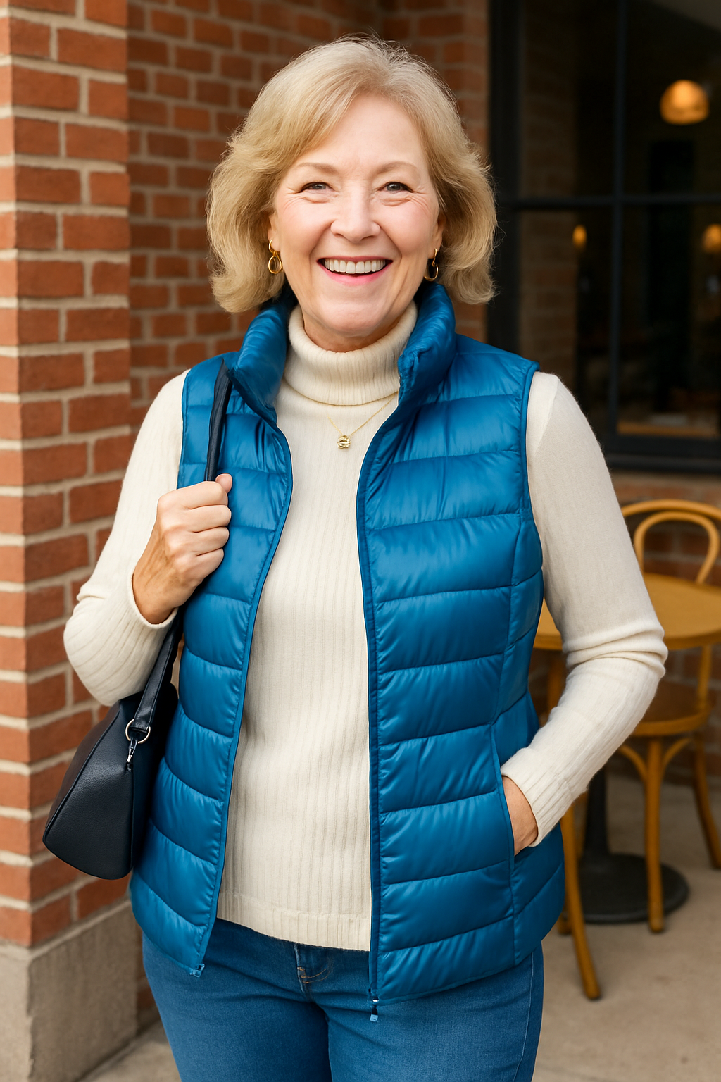 Velora | Gilet sans manches femme imperméable, élégant pour l'automne
