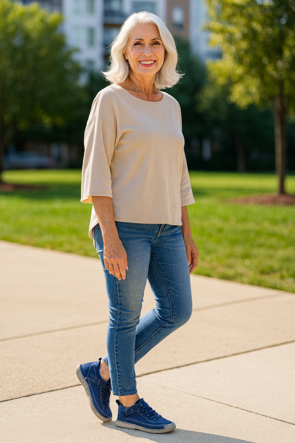 BalanceEase | Baskets femme de marche à bon maintien, confortables légères