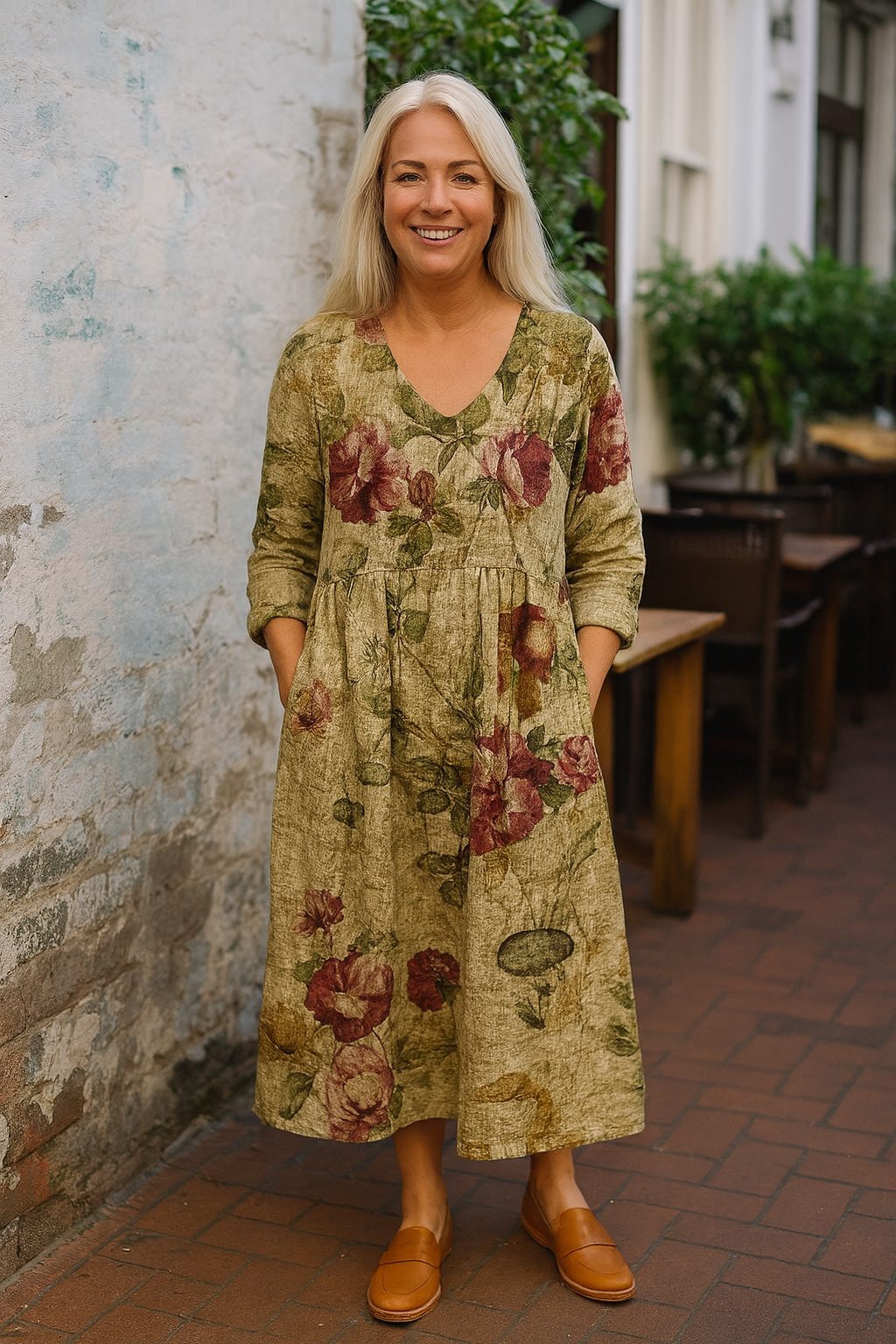 Noelia | Robe longue femme confort élégante, fluide au quotidien