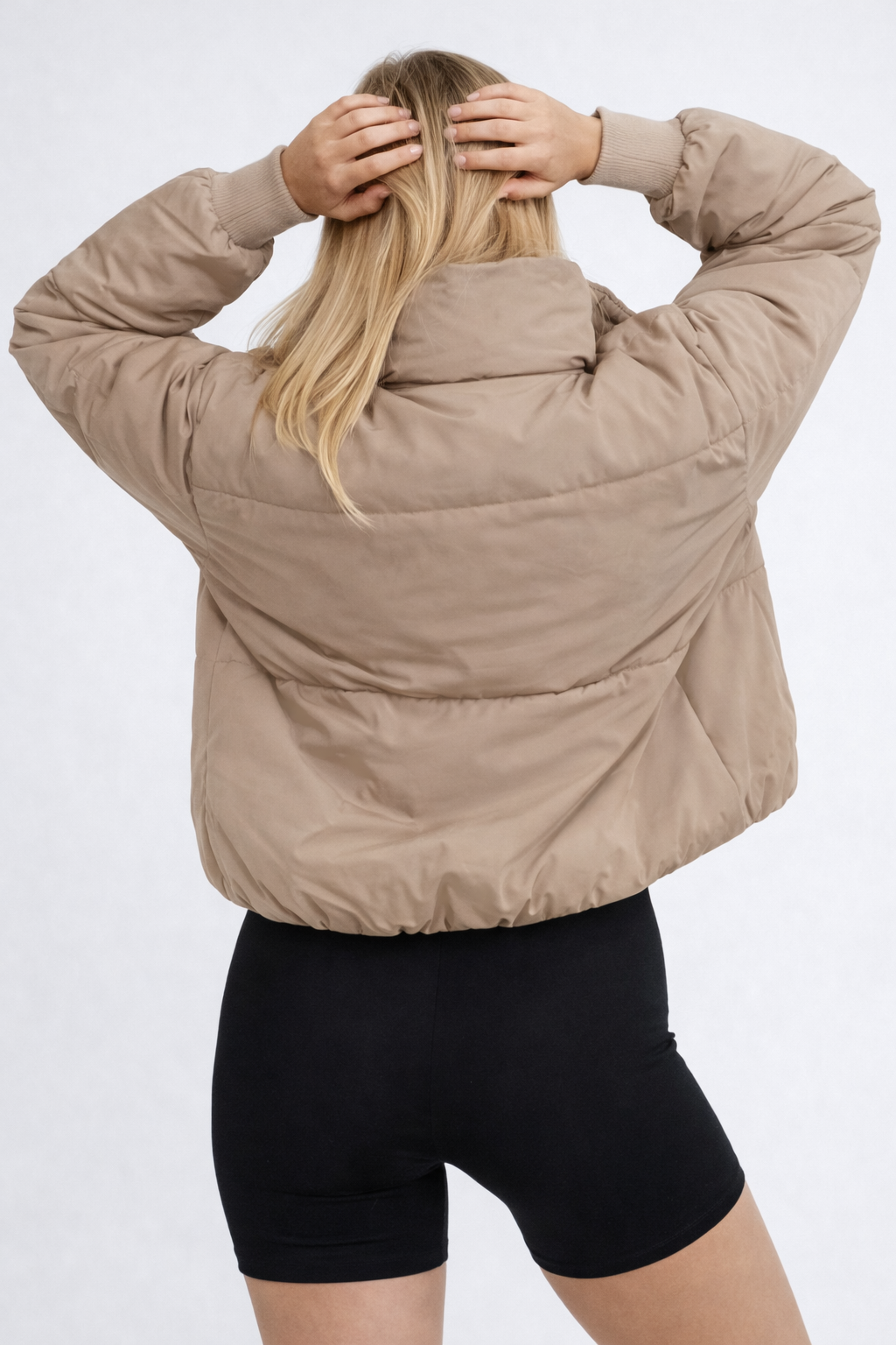 Doudoune Courte Femme Matelassée Chaude Coupe Crop