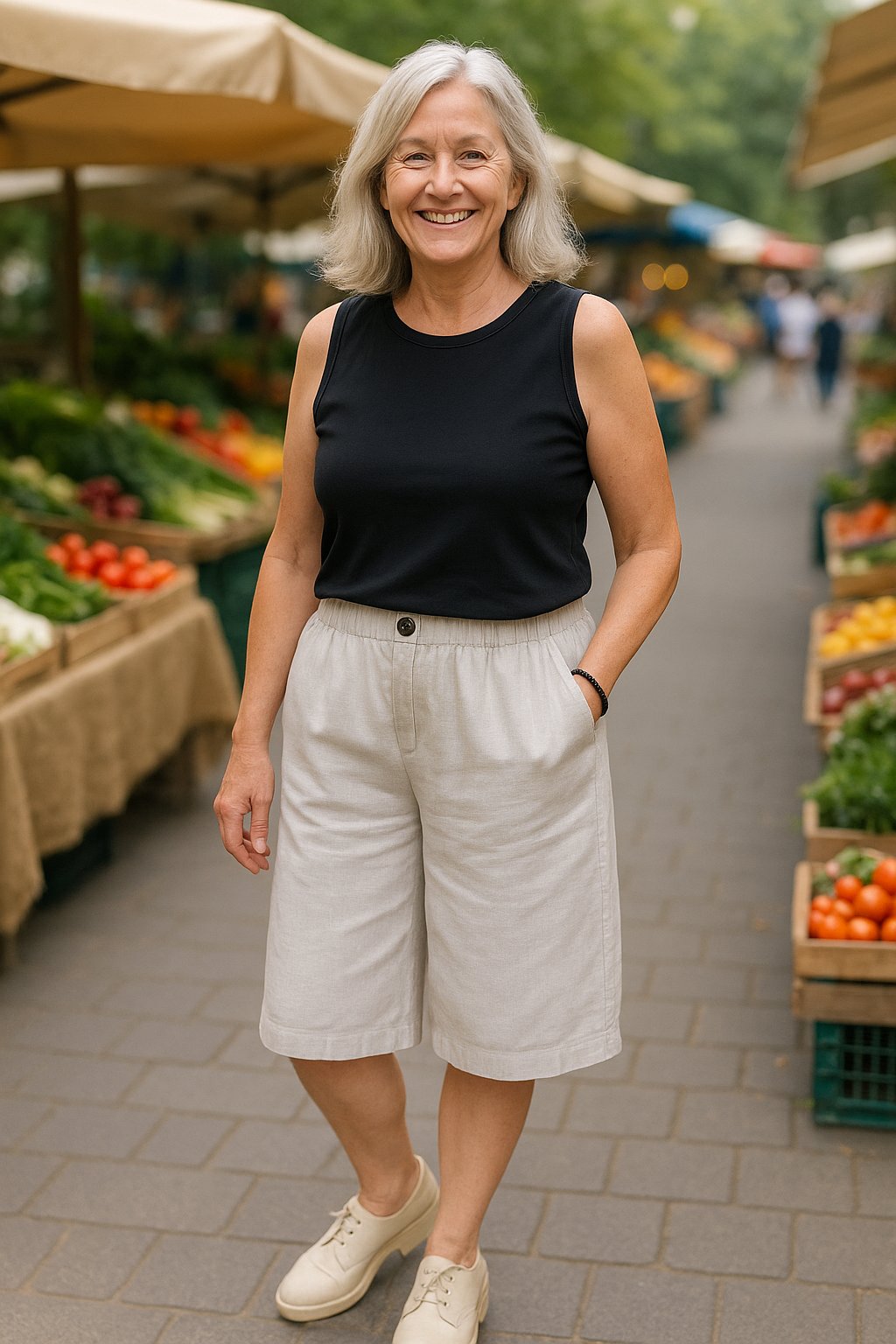 Hazel | Short femme en lin, coupe flatteuse pour les beaux jours