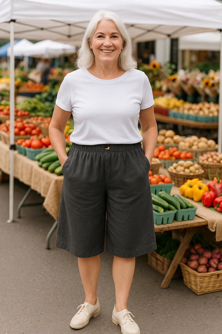 Hazel | Short femme en lin, coupe flatteuse pour les beaux jours