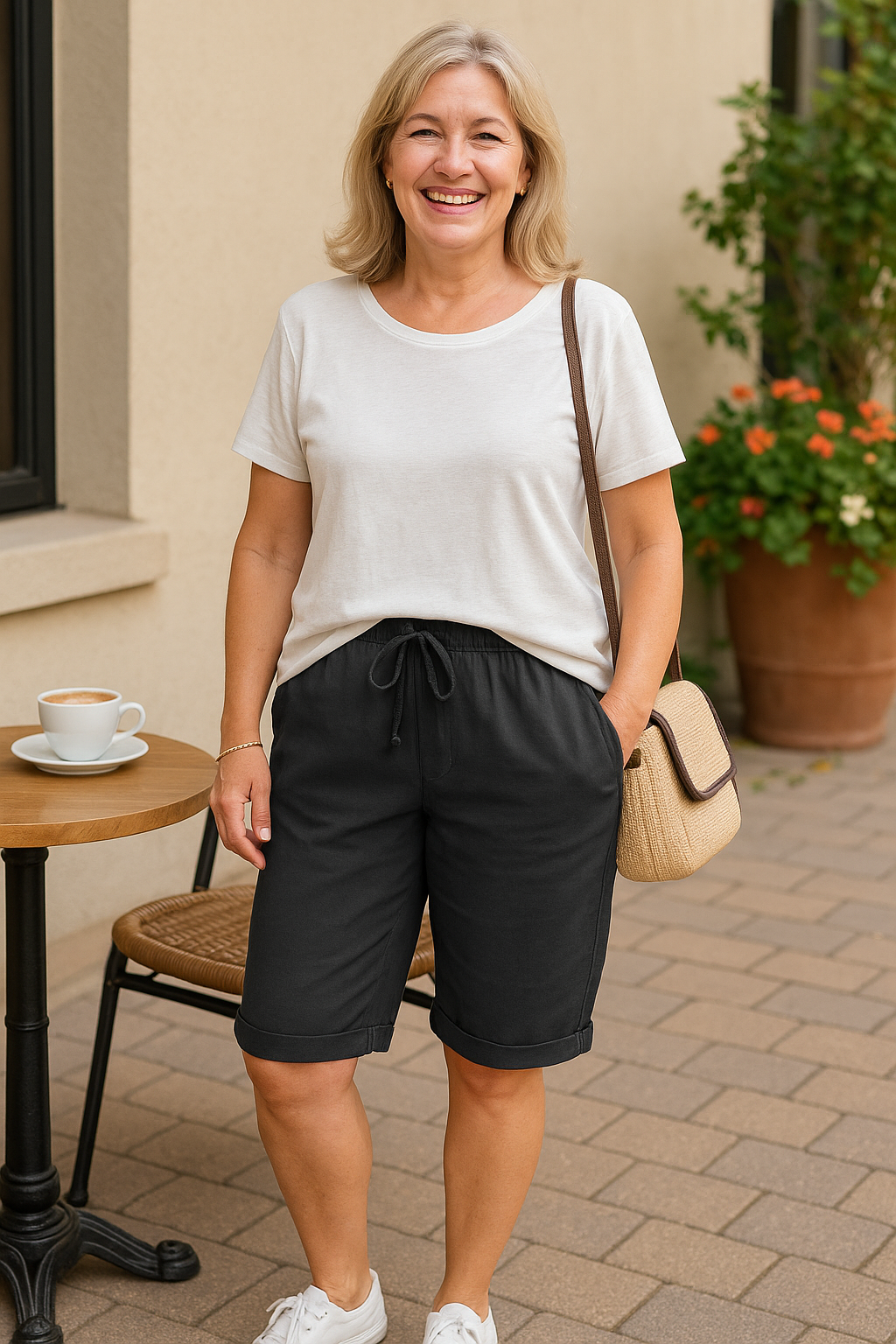 Selma | Short femme en coton, coupe flatteuse pour le quotidien