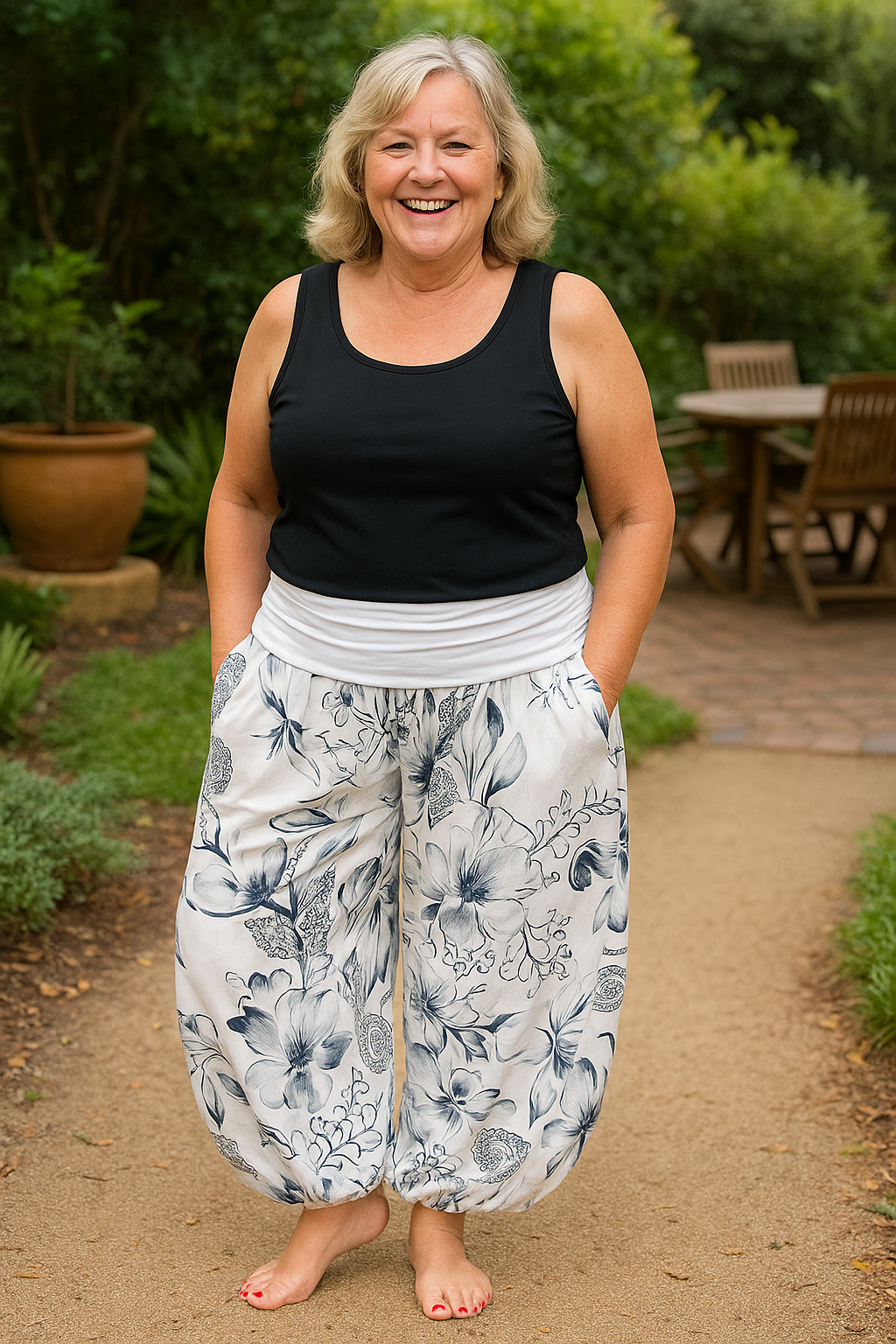 Betty | Pantalon femme confortable à taille flatteuse pour le quotidien