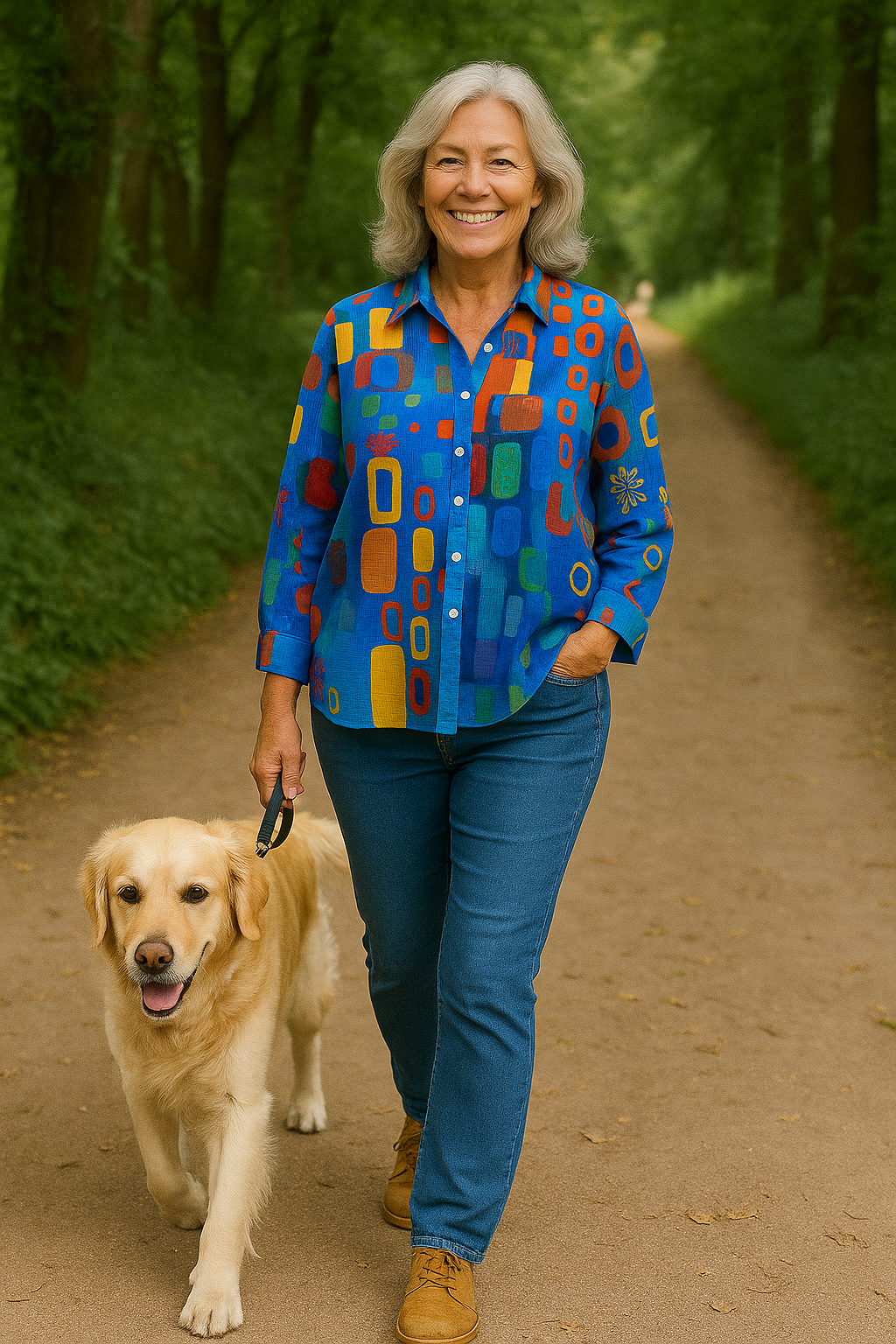 Edna | Blouse femme artistique fluide, sans effort et confortable