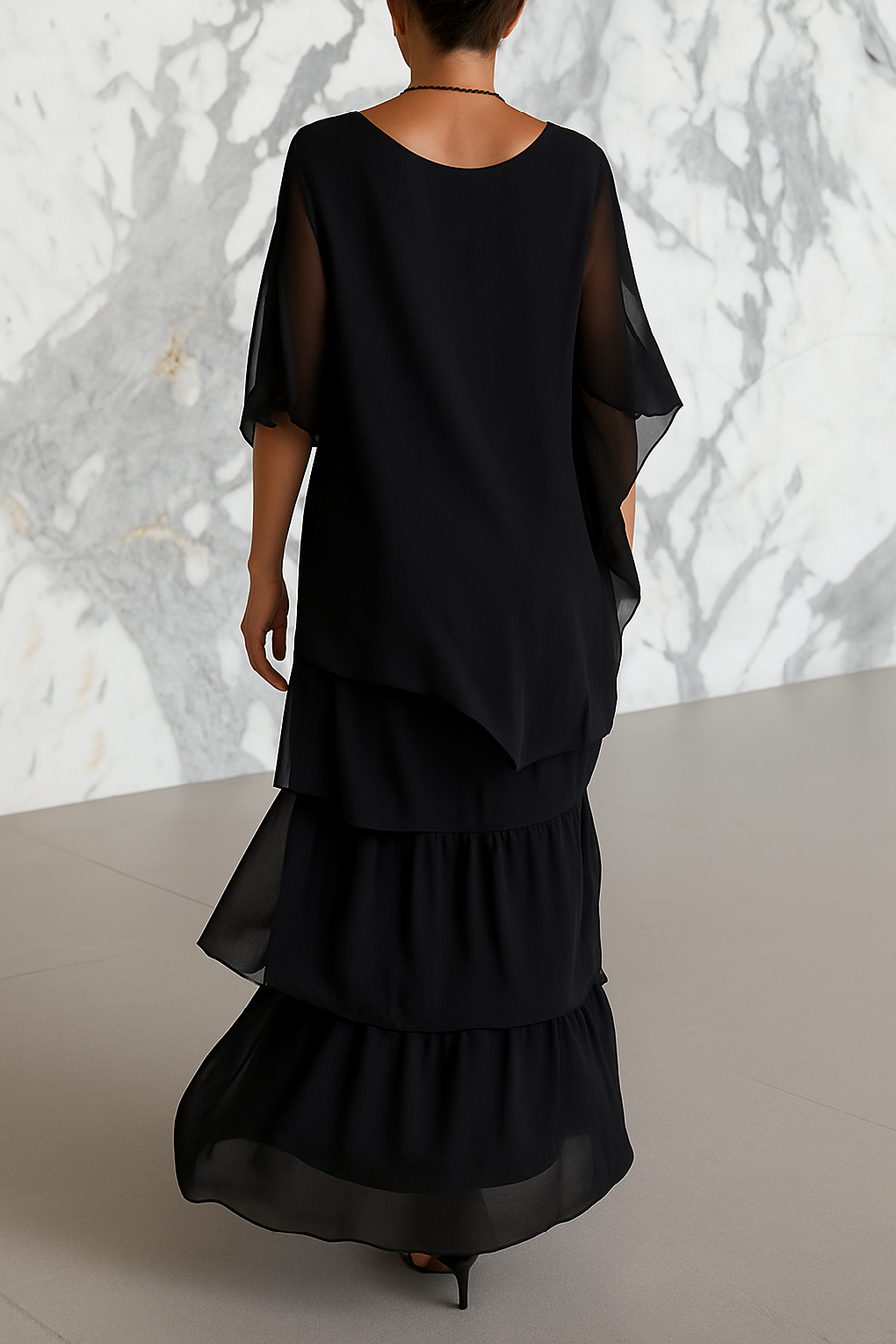 Juliette | Robe longue femme élégante fluide, couvrante et flatteuse