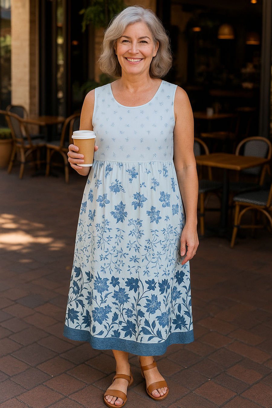 Evelane | Robe midi femme fluide, confortable et élégante au quotidien