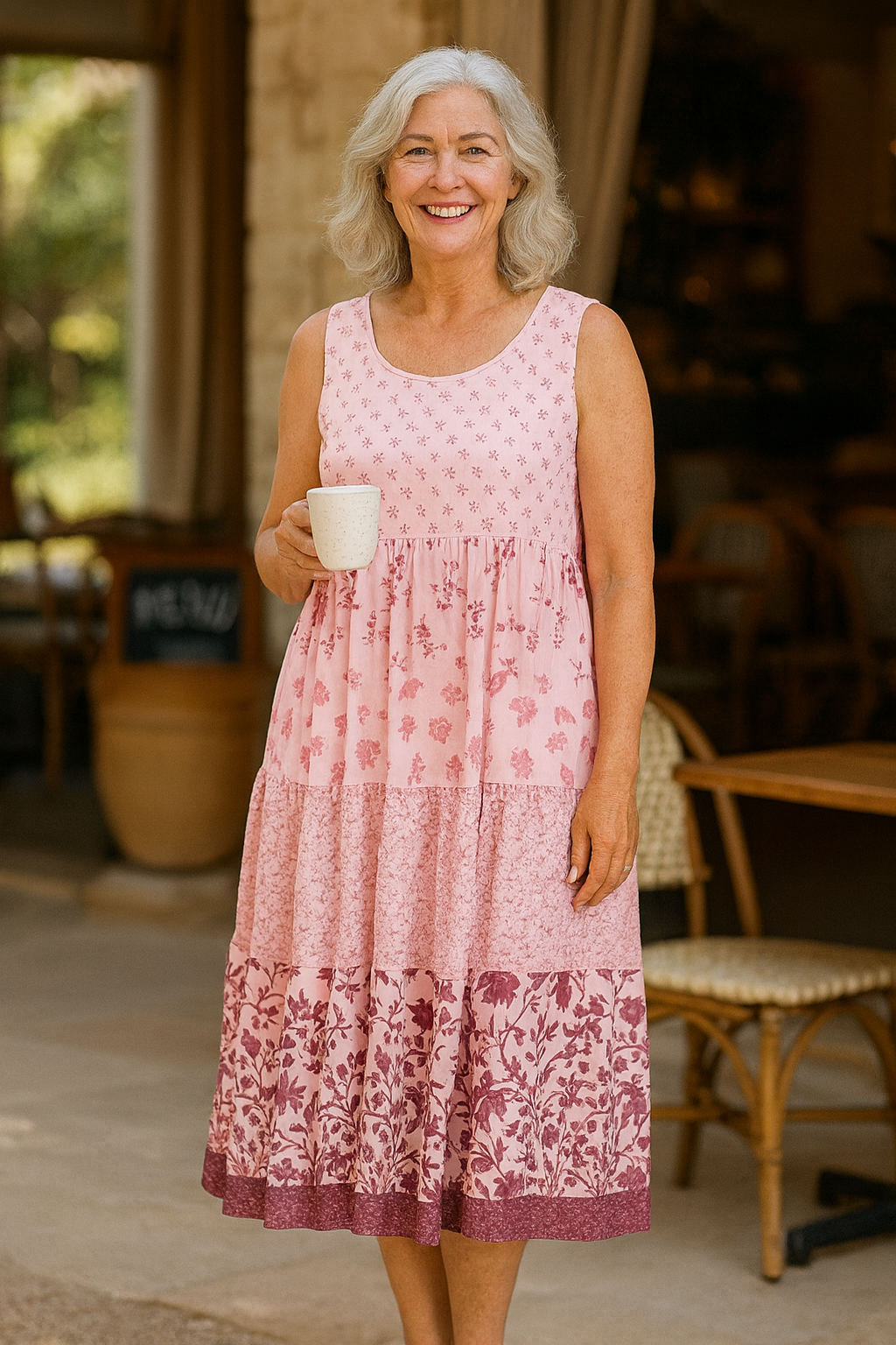 Evelane | Robe midi femme fluide, confortable et élégante au quotidien