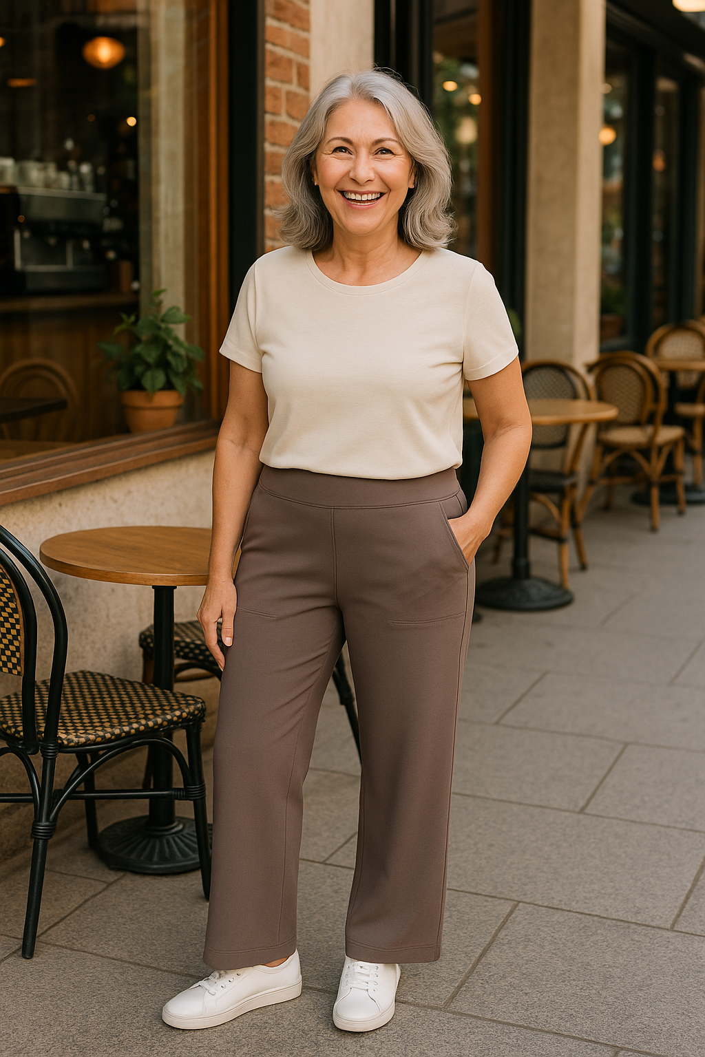 Lucinda | Pantalon femme décontracté à jambe large, élégant et confortable