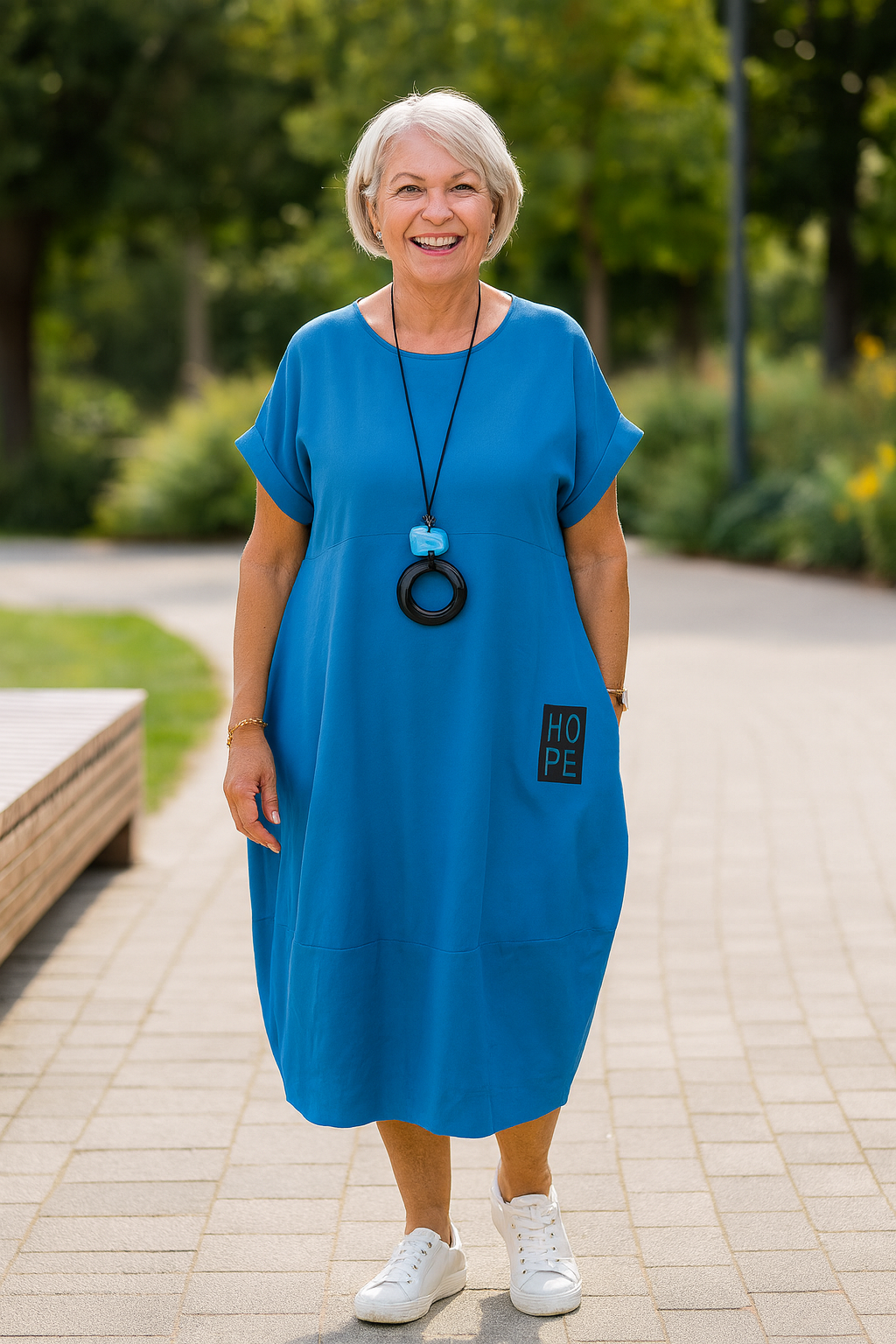 Cerynna | Robe femme à poches, confortable fluide et élégante au quotidien