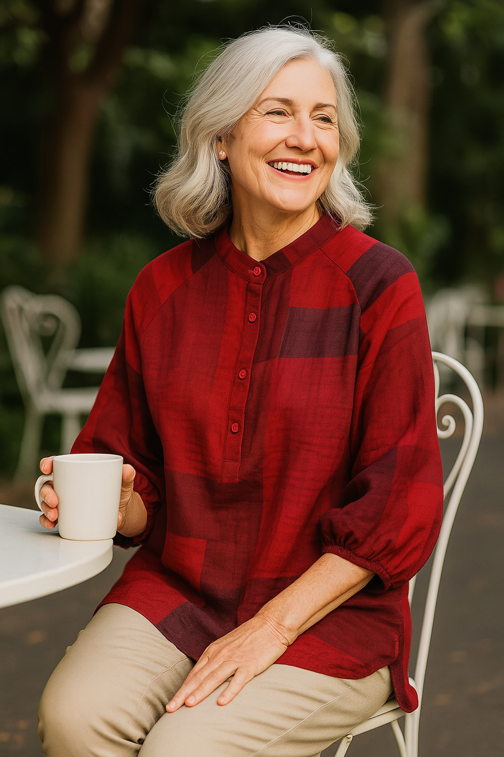 Willow | Blouse femme en coton et lin, légère et respirante pour l'été