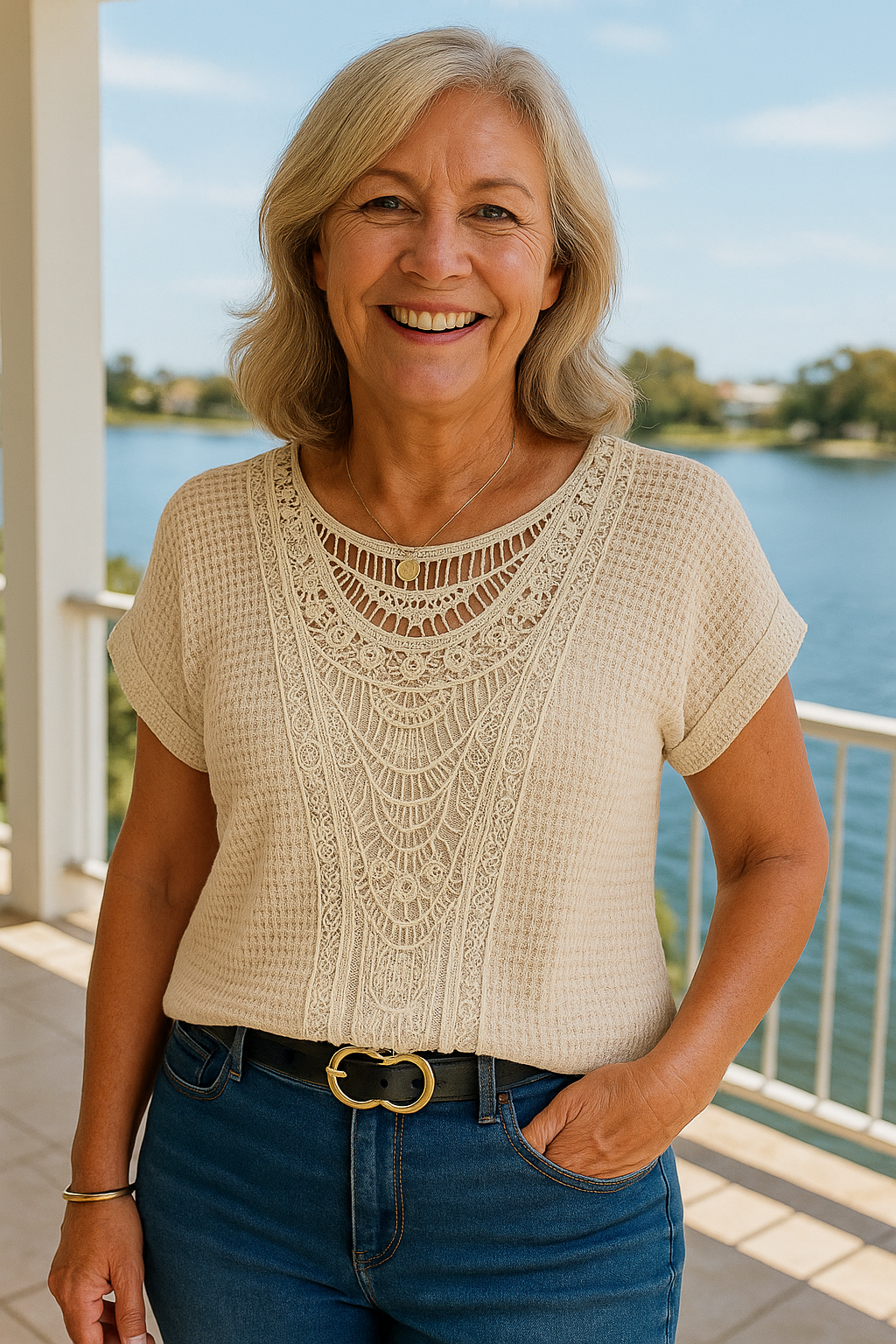 Leona | Blouse femme boho en dentelle douce, confortable et élégante