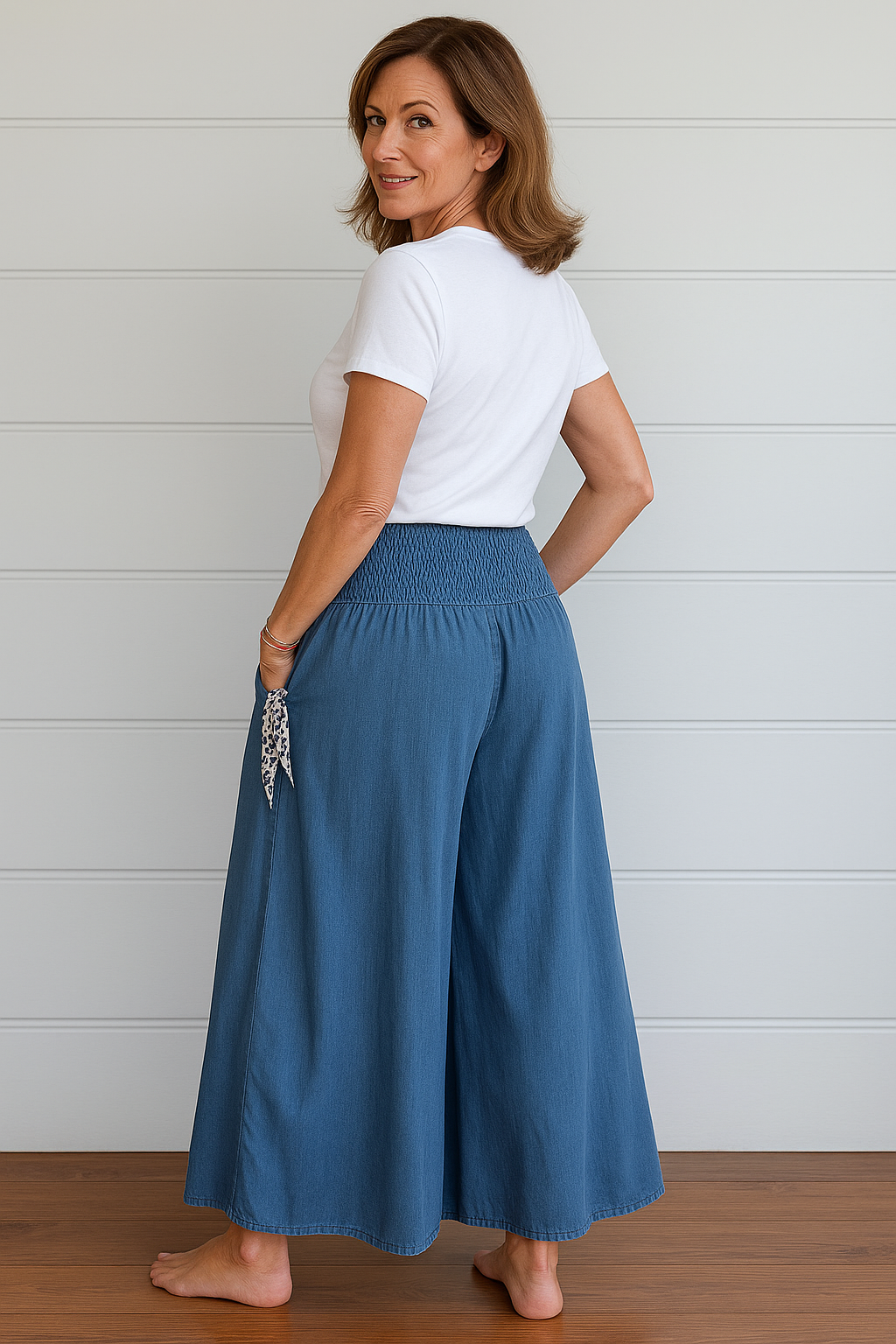Nerina | Pantalon femme confortable à jambe large, élégant pour le quotidien